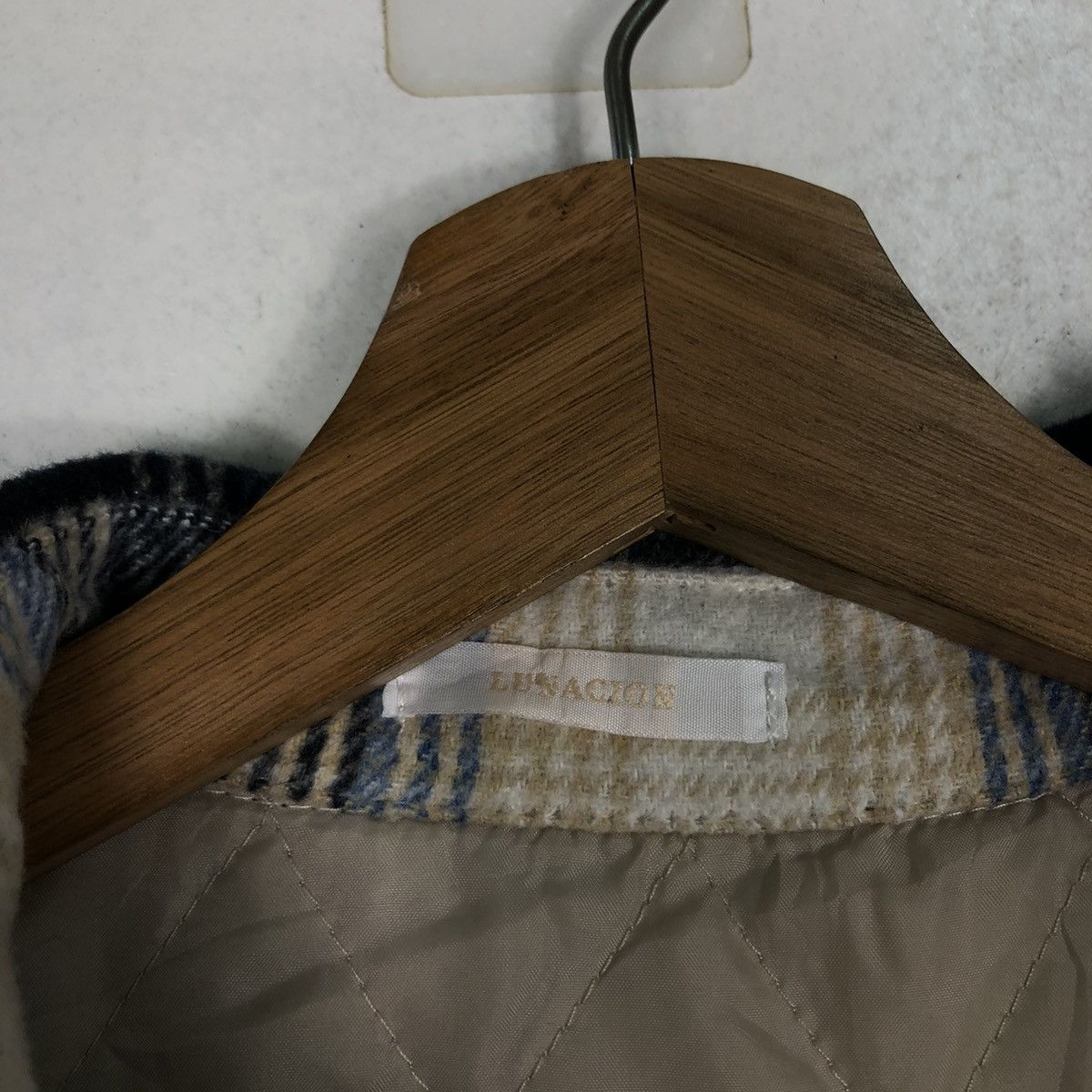 Japanese Brand Vtg Wool Flannel Jacket Worker Lunacion Issey Miyake Tartan Size US L / EU 52-54 / 3 - 15 Thumbnail