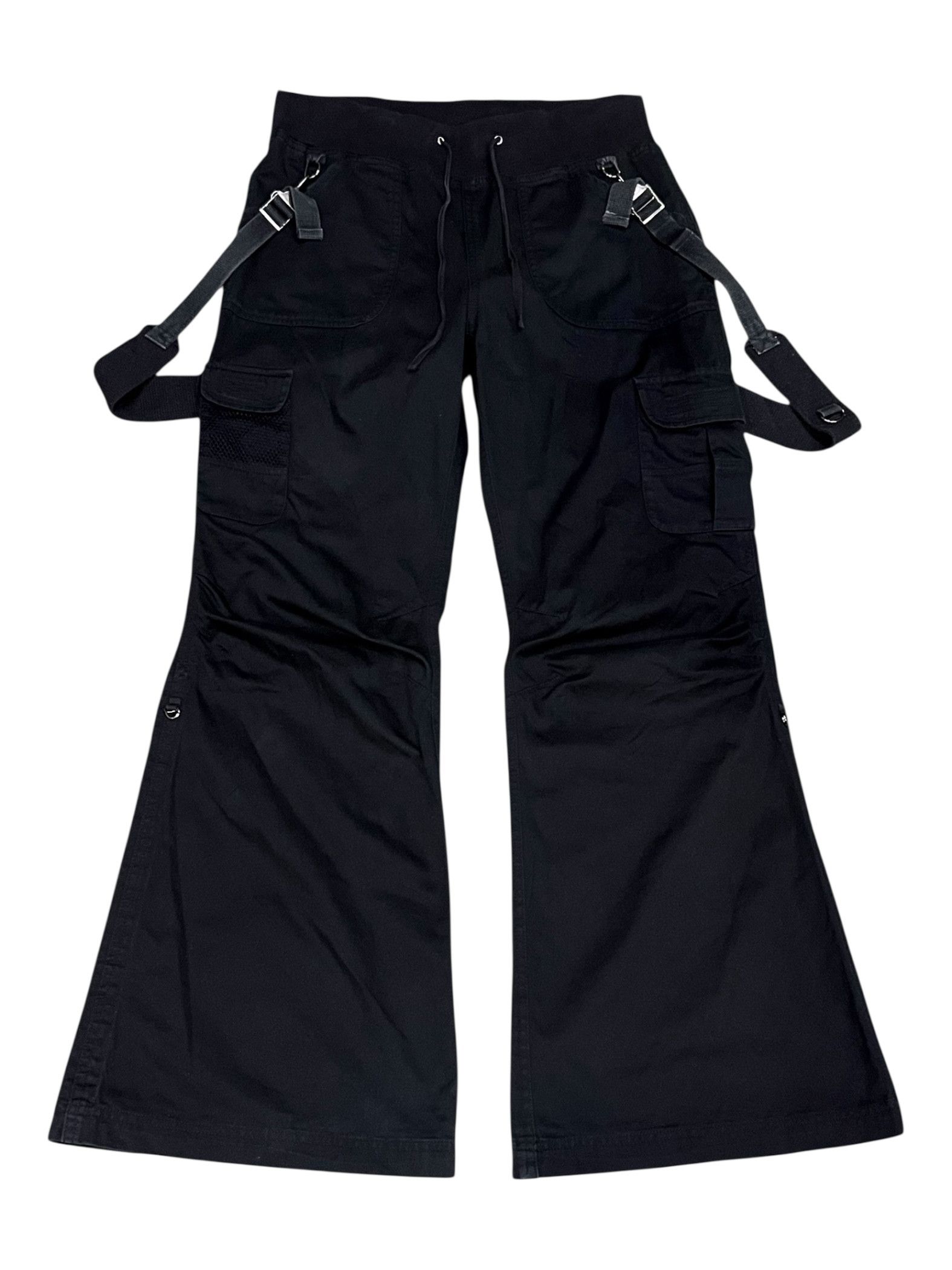 Grailed BLACK BACARRA Bondage Suspender SUPER FLARE Pants GOA Style Size US 32 / EU 48 - 6 Thumbnail