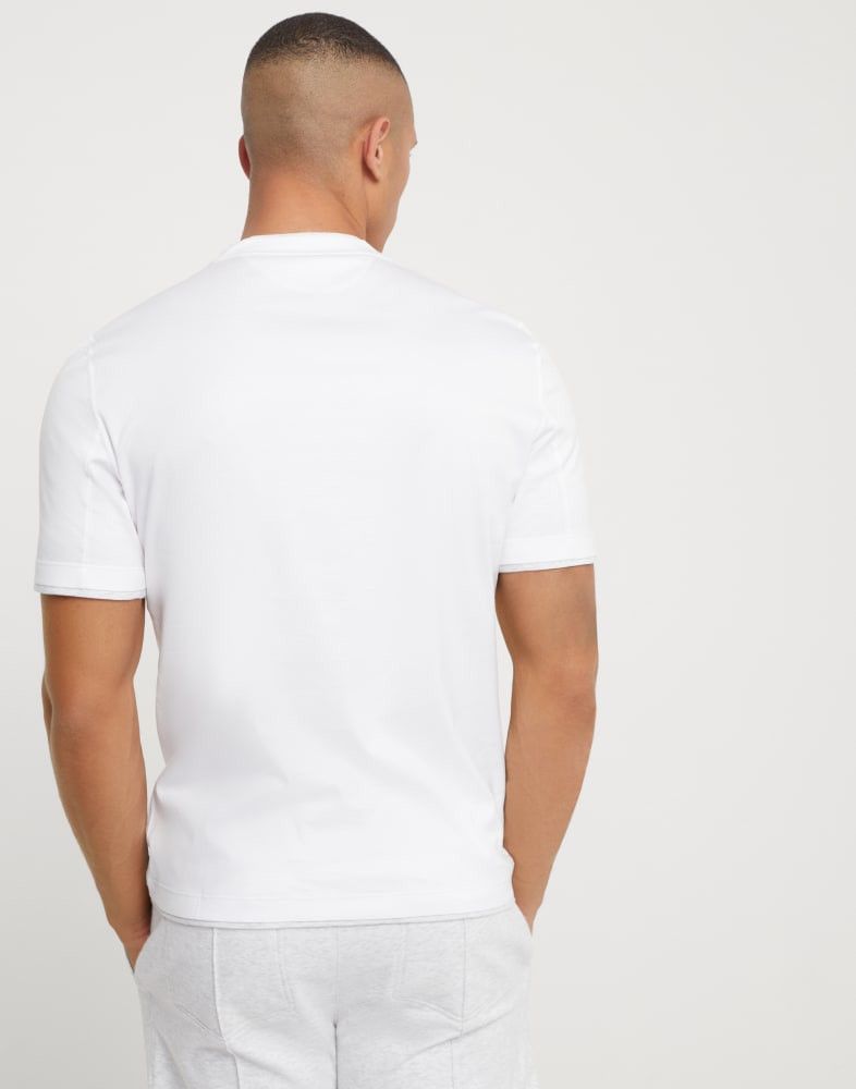 Brunello Cucinelli o1w1db10825 T-Shirt in White Size US XL / EU 56 / 4 - 4 Thumbnail