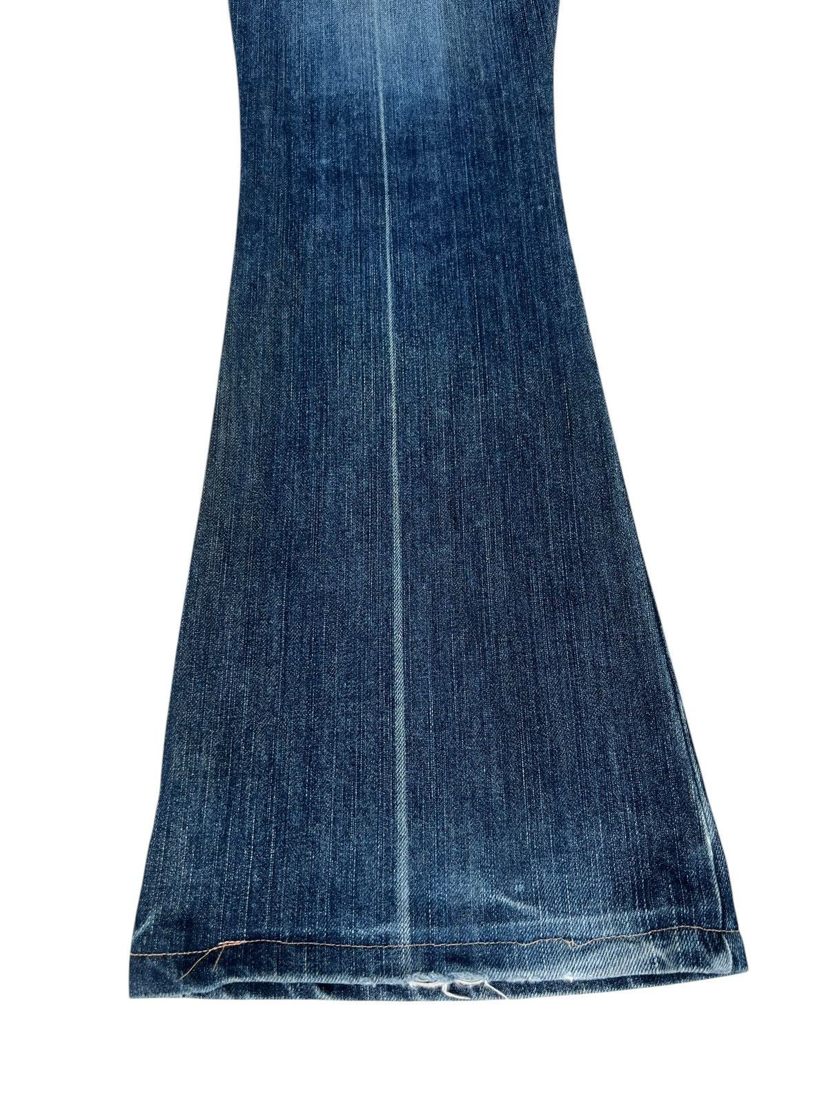 Morgan Homme Morgan Homme Japan Flap Pocket Distress Denim Flare Jeans Size US 31 - 16 Thumbnail
