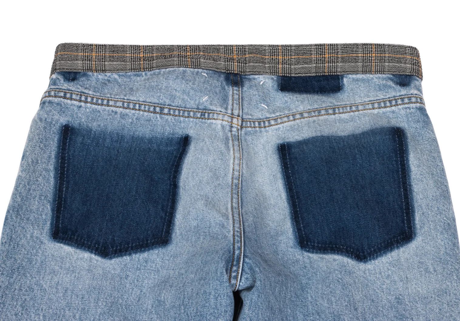 Maison Margiela Slim Reconstructed Denim Pants in Indigo Light Size US 30 / EU 46 - 10 Thumbnail