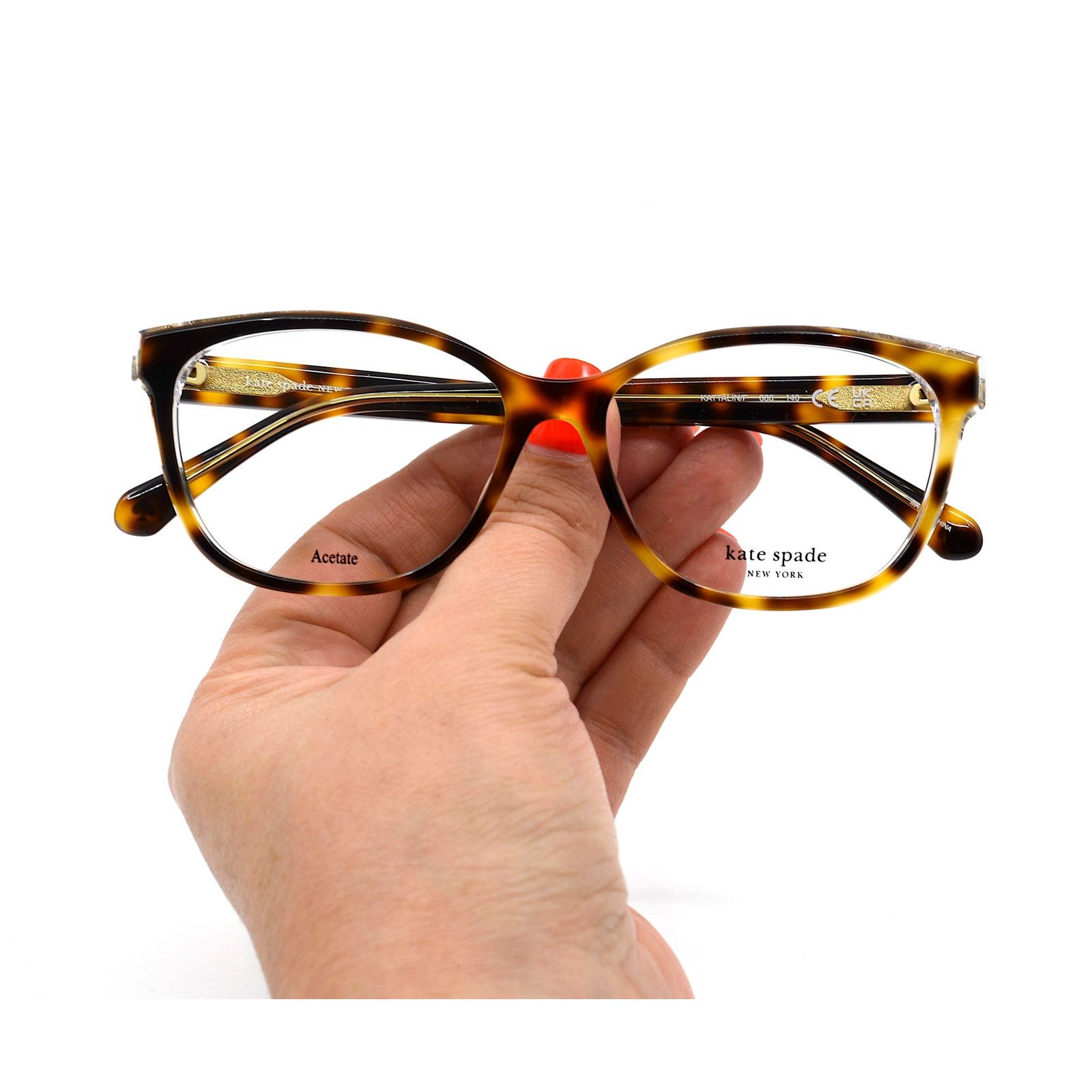 Kate Spade NEW KATE SPADE KATTALIN/F 086 HAVANA EYEGLASSES FRAME Size ONE SIZE - 10 Thumbnail