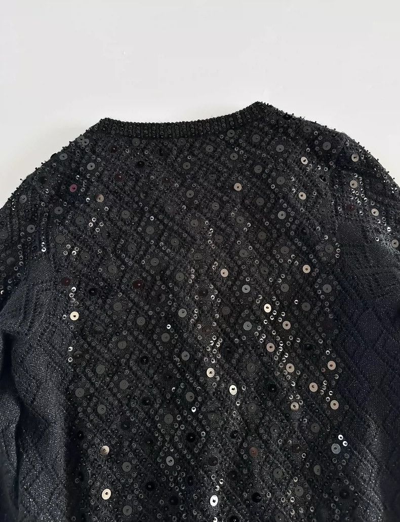 Dries Van Noten dries van noten Heavy stitching bead cardigan 2504-Nextarro Size US M / EU 48-50 / 2 - 5 Thumbnail