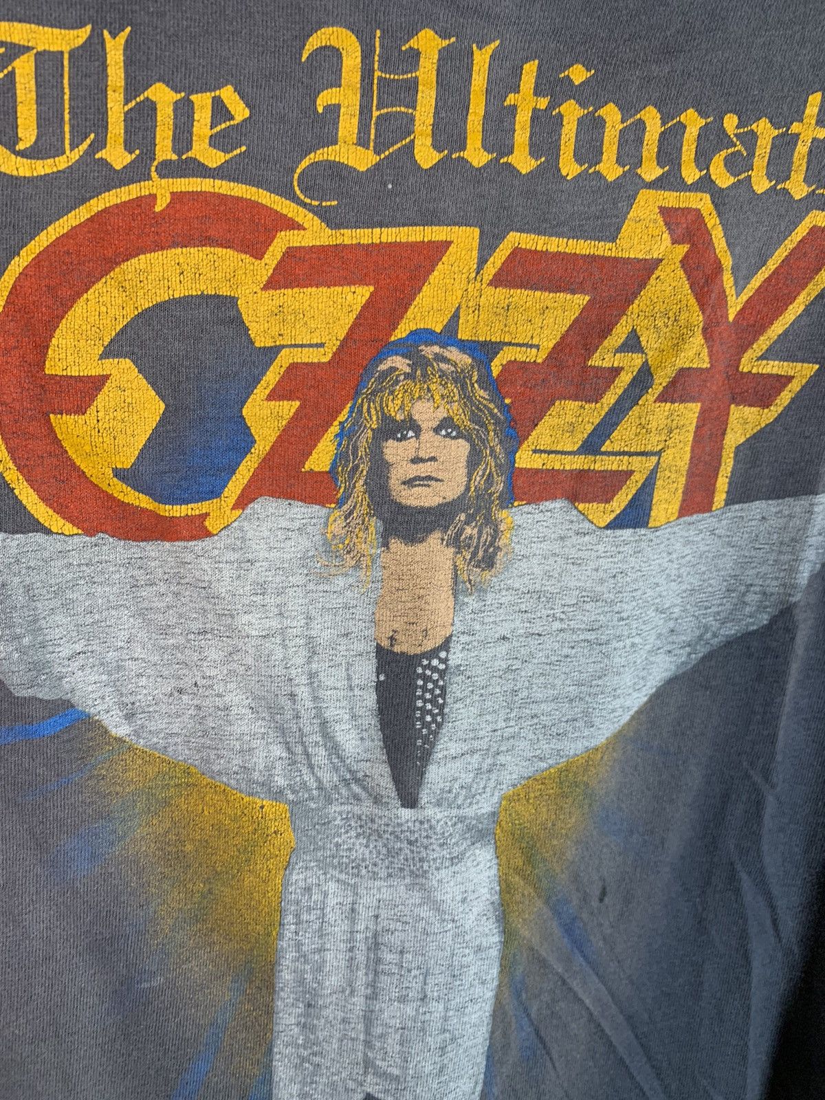 Band Tees × Vintage *RARE* Vintage 1986 The Ultimate Ozzy Osbourne Tour T-Shirt Size US XS / EU 42 / 0 - 5 Thumbnail