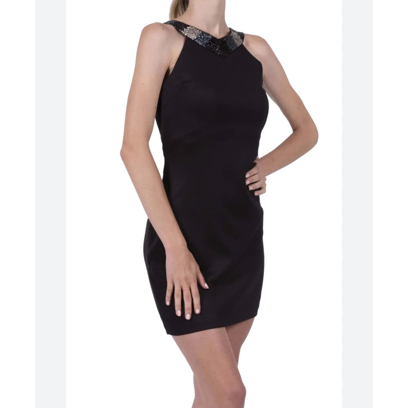 image of Dress The Population Black Elegant Mini Dress Size S, Women's