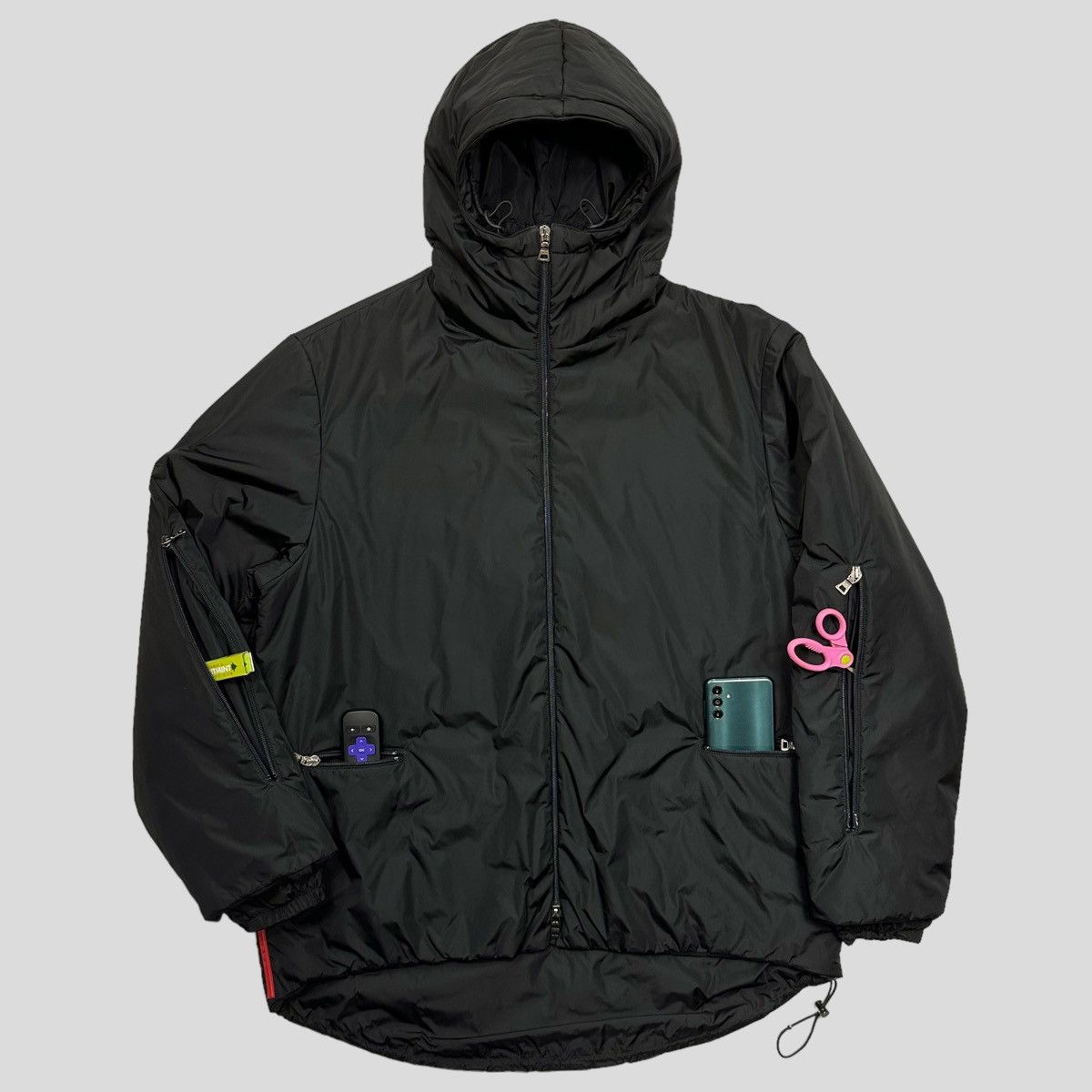 Prada Prada Sport AW99 Technical Nylon Padded Backpack Jacket IT54 