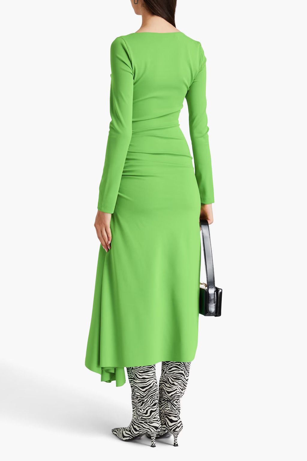 Marni o1y1025 Midi Dress in Green Size M / US 6-8 / IT 42-44 - 3 Thumbnail