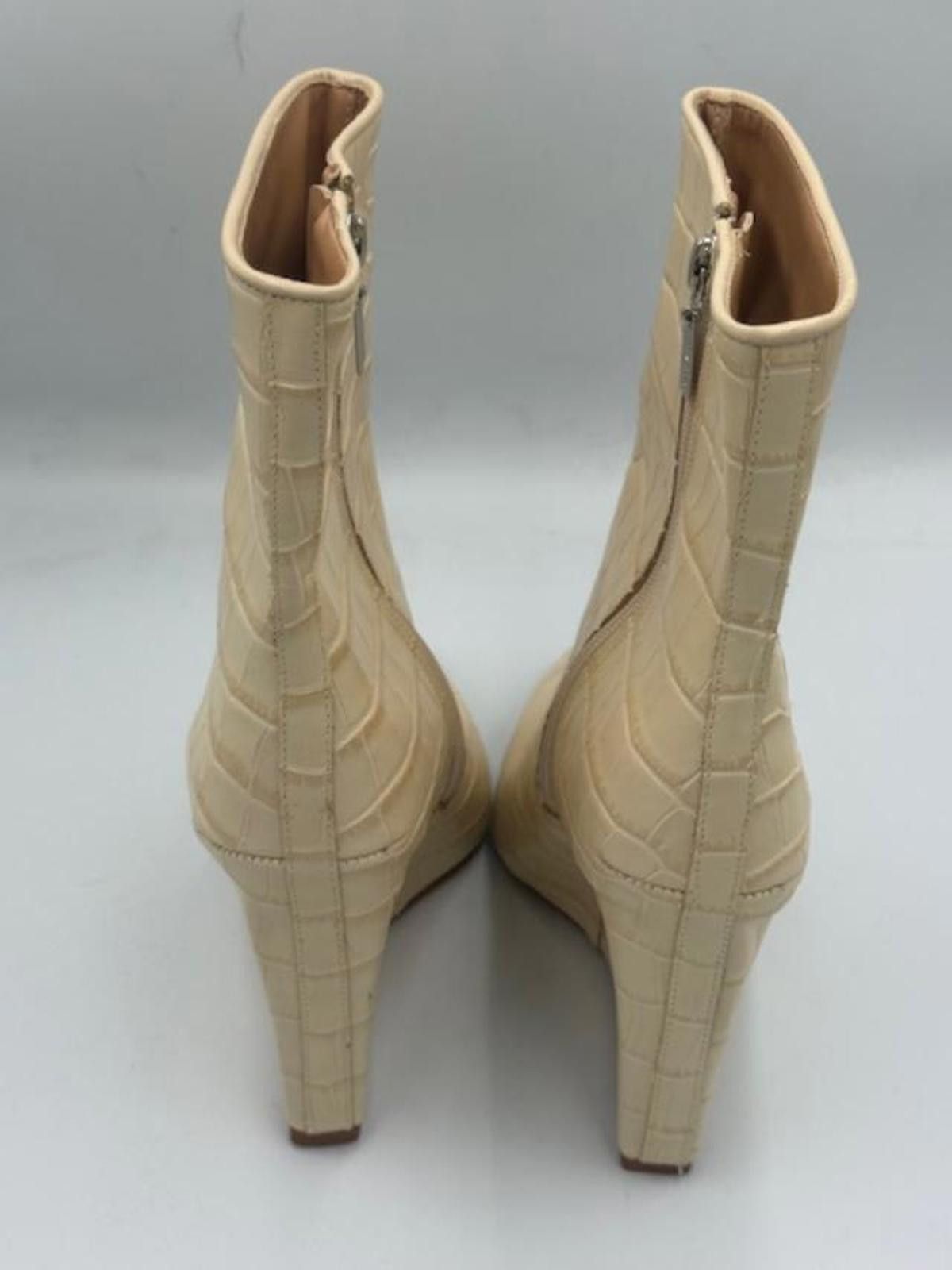 Other SCHUTZ CREAM ASAYA CROC LEATHER POINTED TOE BOOTS WEDGE Sz 7 Size US 7 / IT 37 - 2 Thumbnail