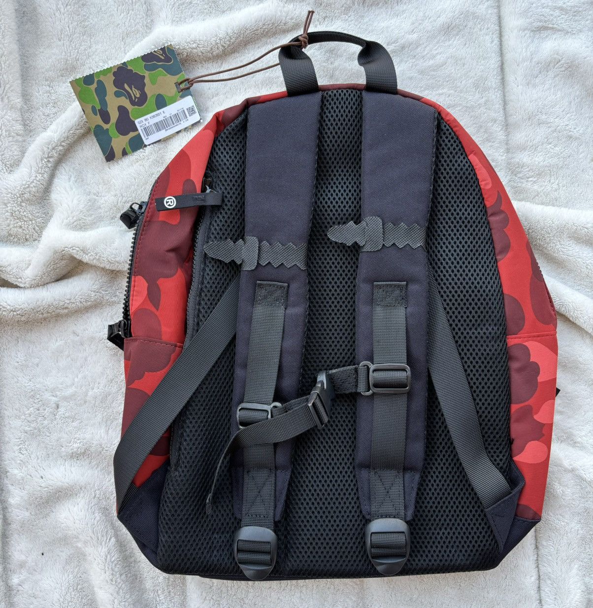 Bape Bape Red/Black Camo Backpack Size ONE SIZE - 2 Thumbnail