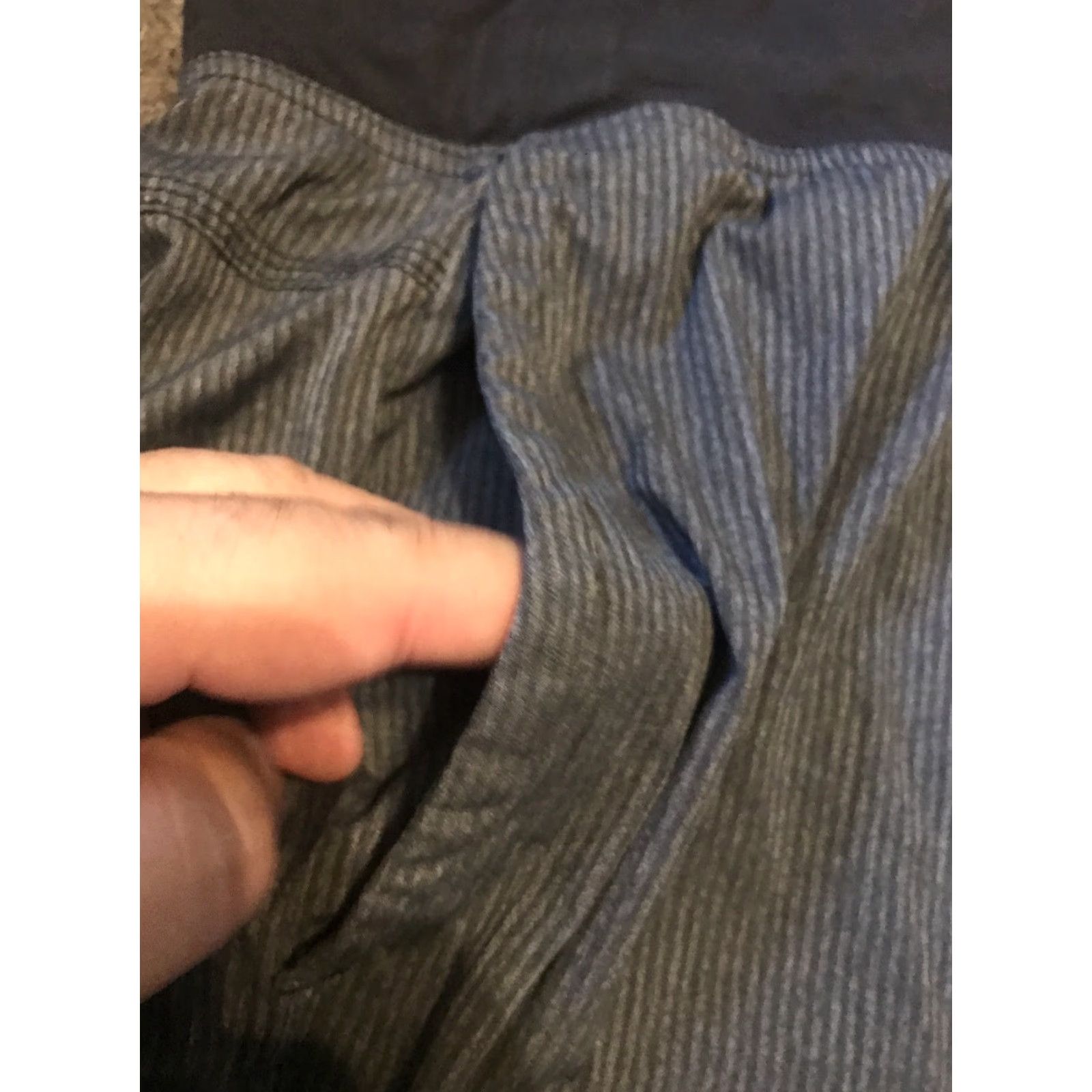 Lululemon Lululemon Mens XL Striped Jogger Pants Drawstring Waist Lightweight Elastic Breathable Casual Workwear Pocketed Gray Polyester Straight Leg Size US 36 / EU 52 - 5 Thumbnail