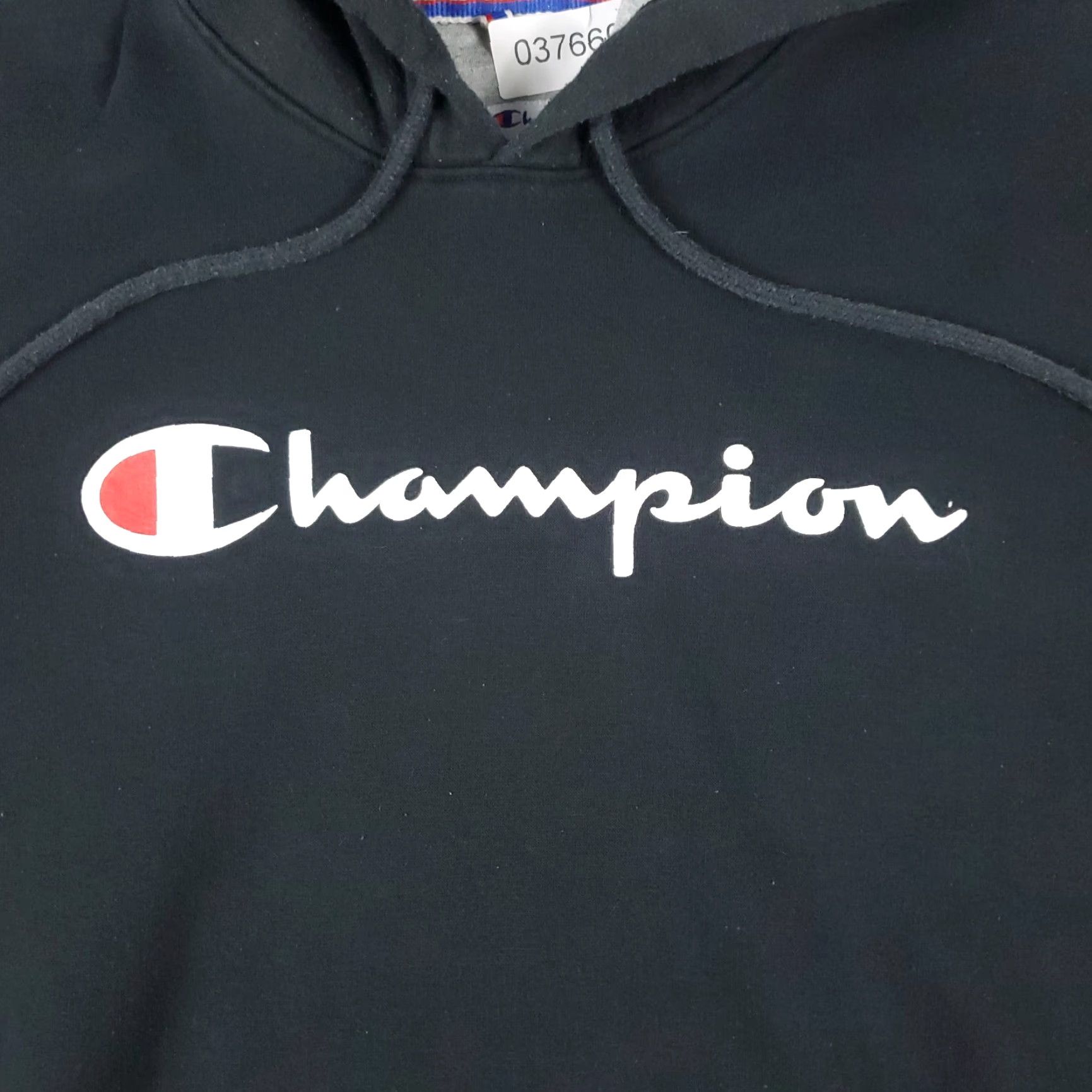 Champion Champion Hoodie Mens Medium Black Pullover Casual Sweatshirt Classic Outdoor Sports Size US M / EU 48-50 / 2 - 2 Thumbnail