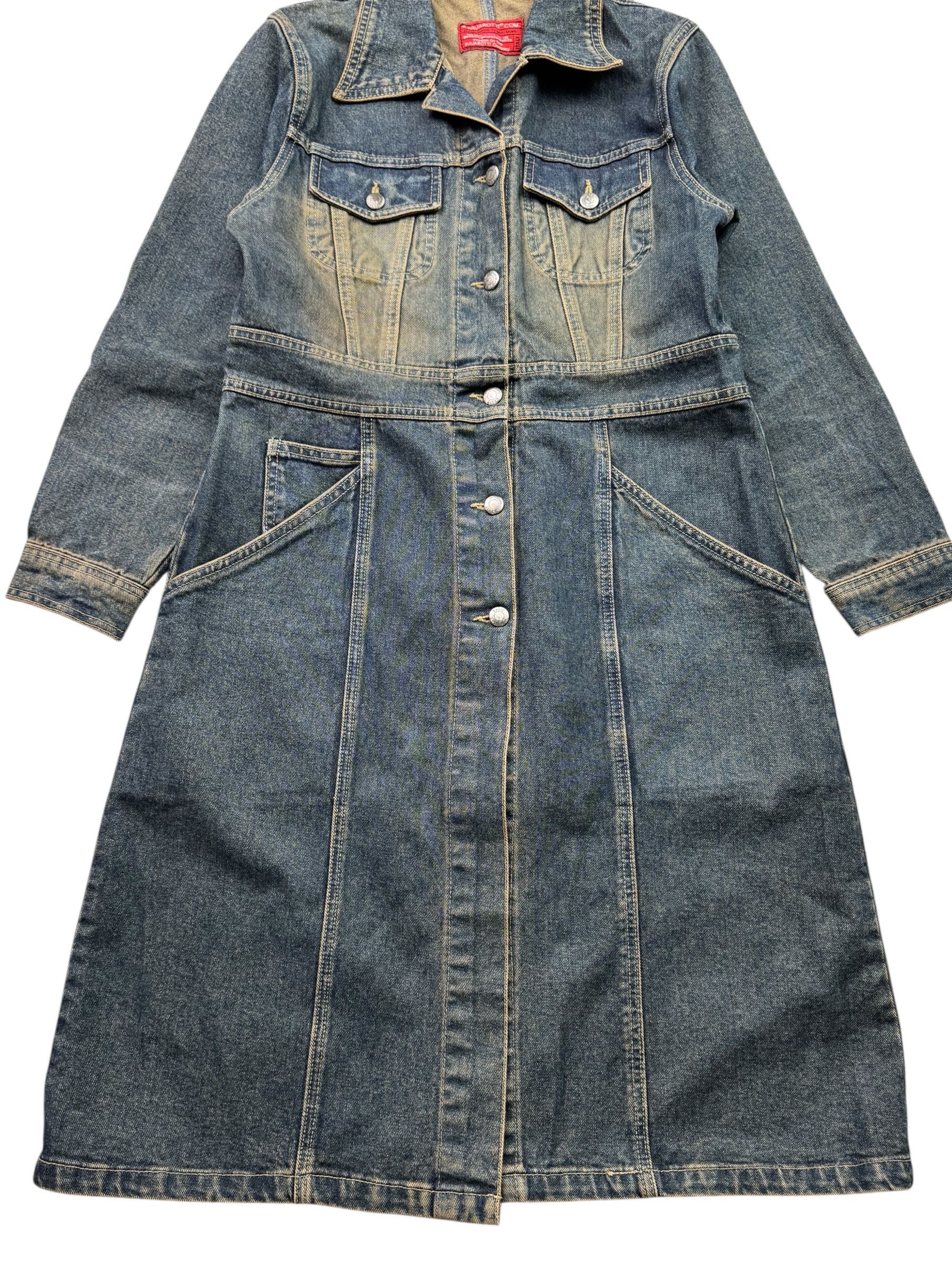 Vintage Vintage Denim Maxi Faded Dress With Long Sleeve W221(V9) Size M / US 6-8 / IT 42-44 - 3 Thumbnail