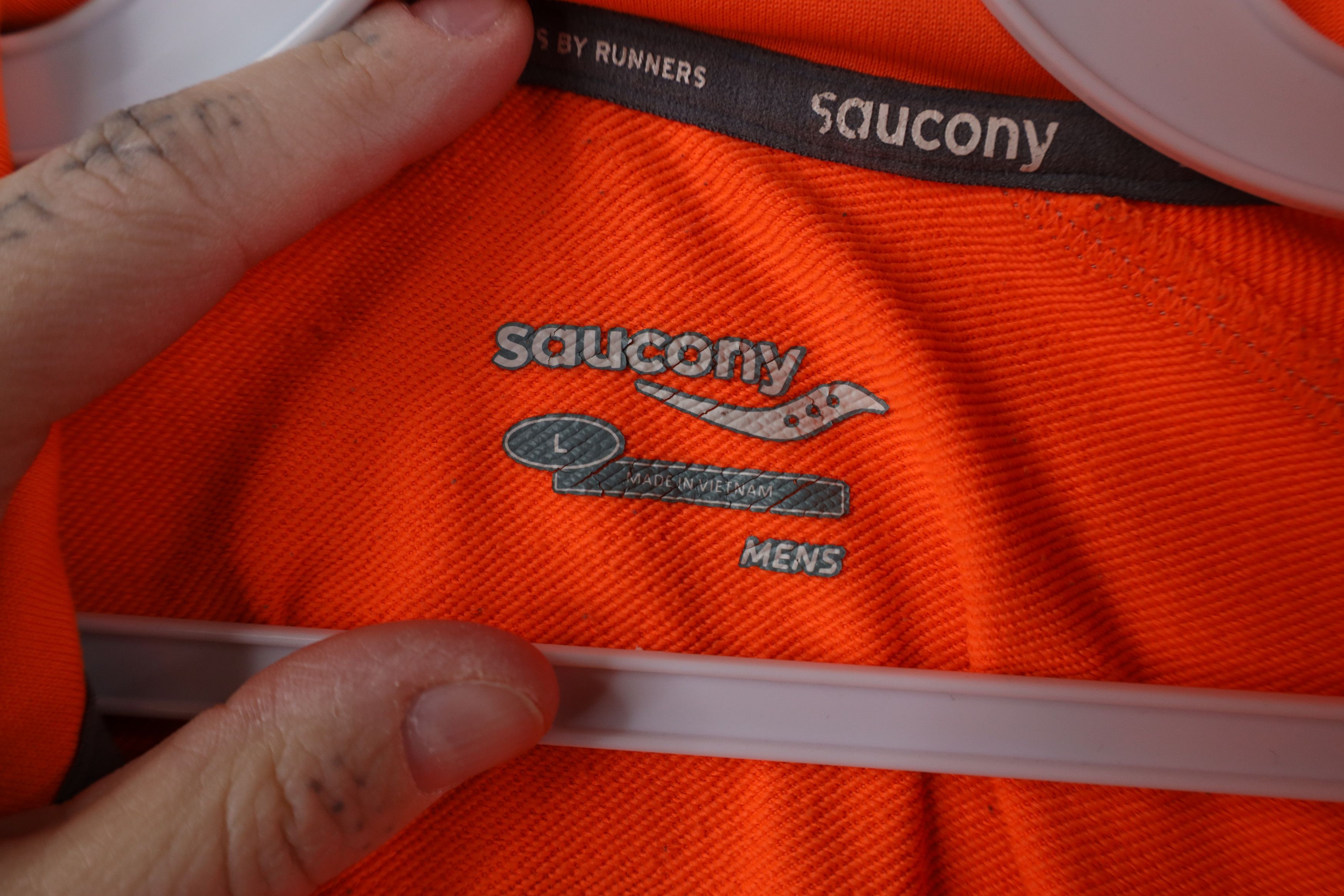 Saucony Saucony Running Marathon Half Zip 1/2 Zip Jacket Top Blaze Size US L / EU 52-54 / 3 - 8 Thumbnail