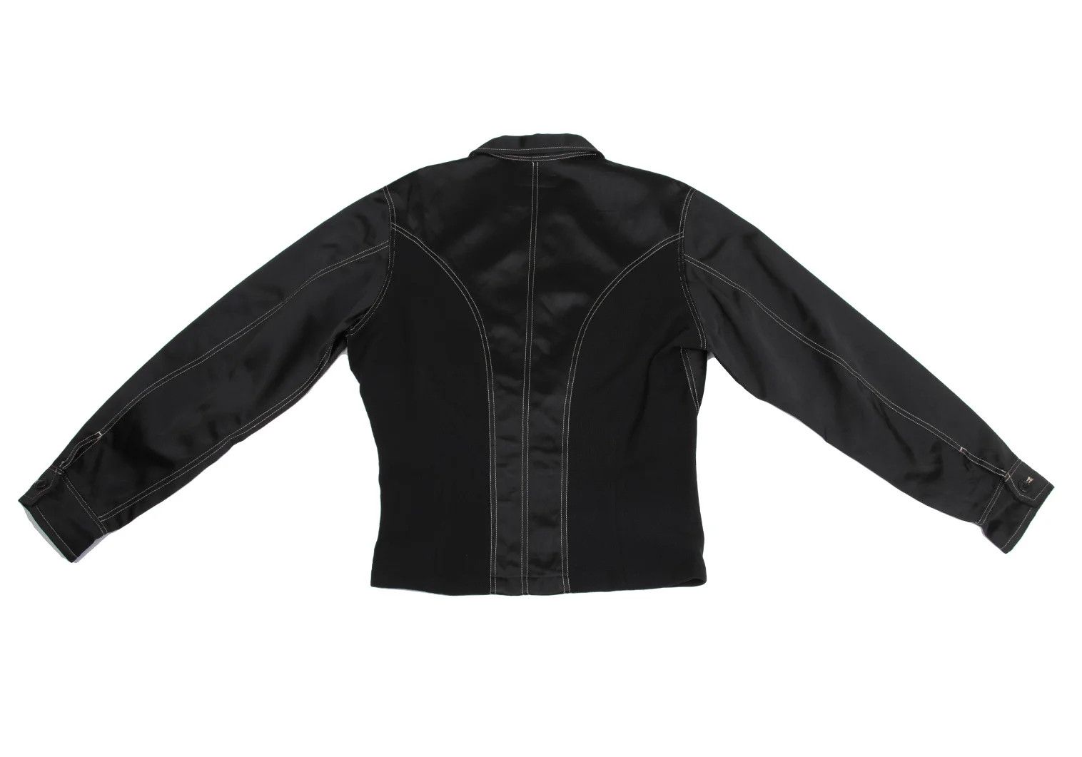 Yohji Yamamoto Yohji Yamamoto Knit Panel Glossy Shirt Jacket Size US M / EU 48-50 / 2 - 13 Thumbnail