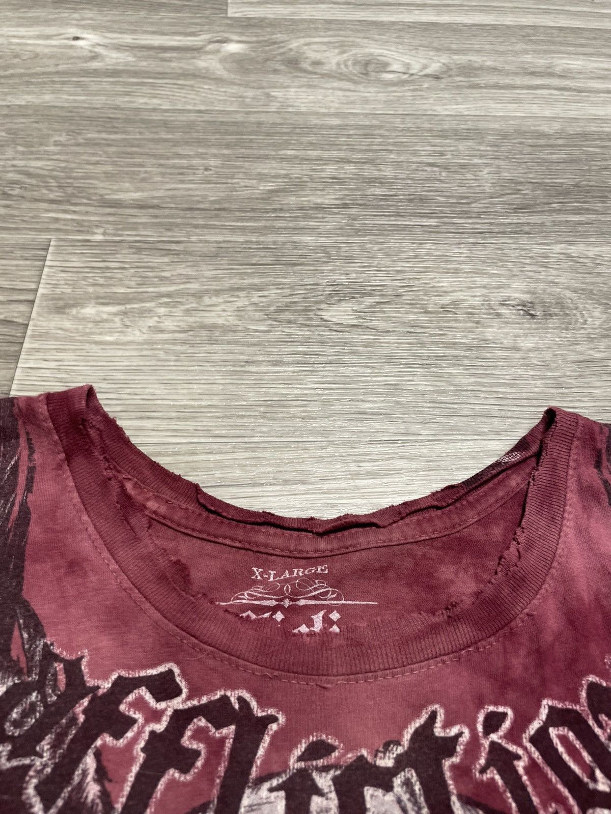 Affliction Vintage Affliction Signature Series Skull T-Shirt USA Tattoo Size US XL / EU 56 / 4 - 11 Thumbnail