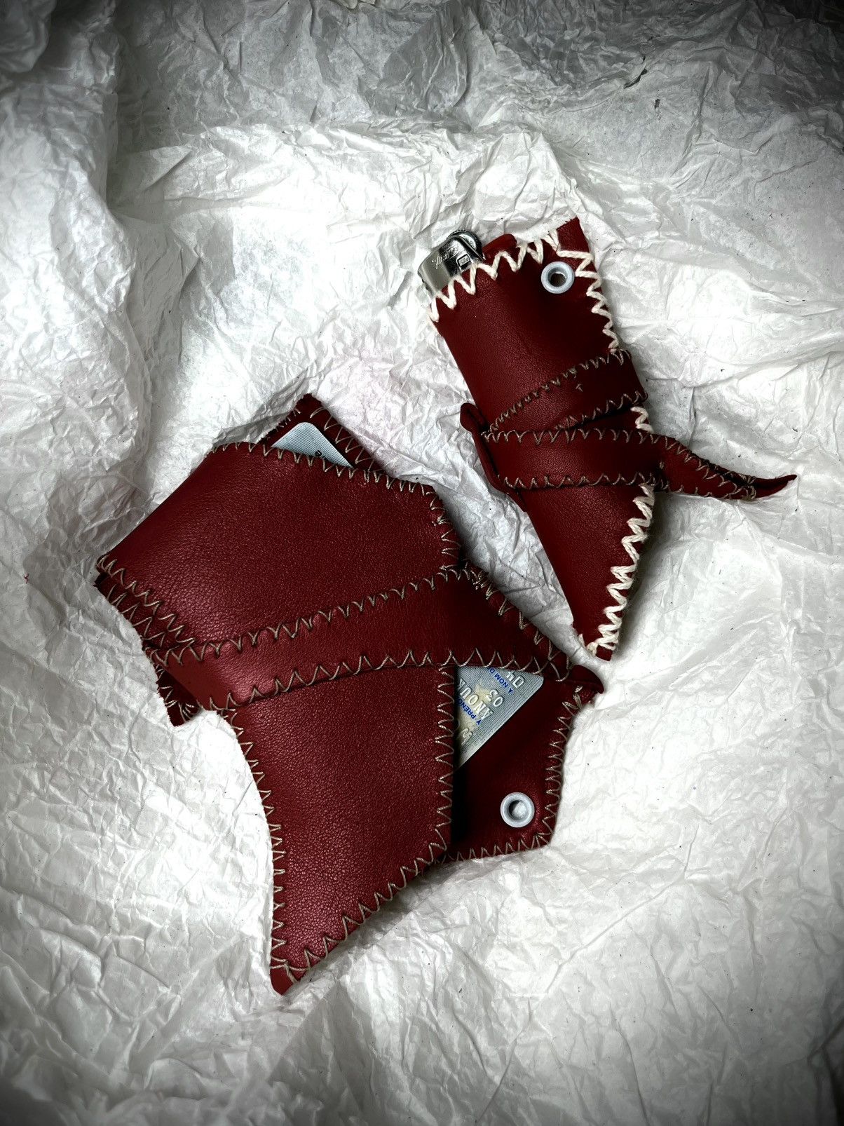 Other Leather cardholder and lighter case Size ONE SIZE - 1 Thumbnail
