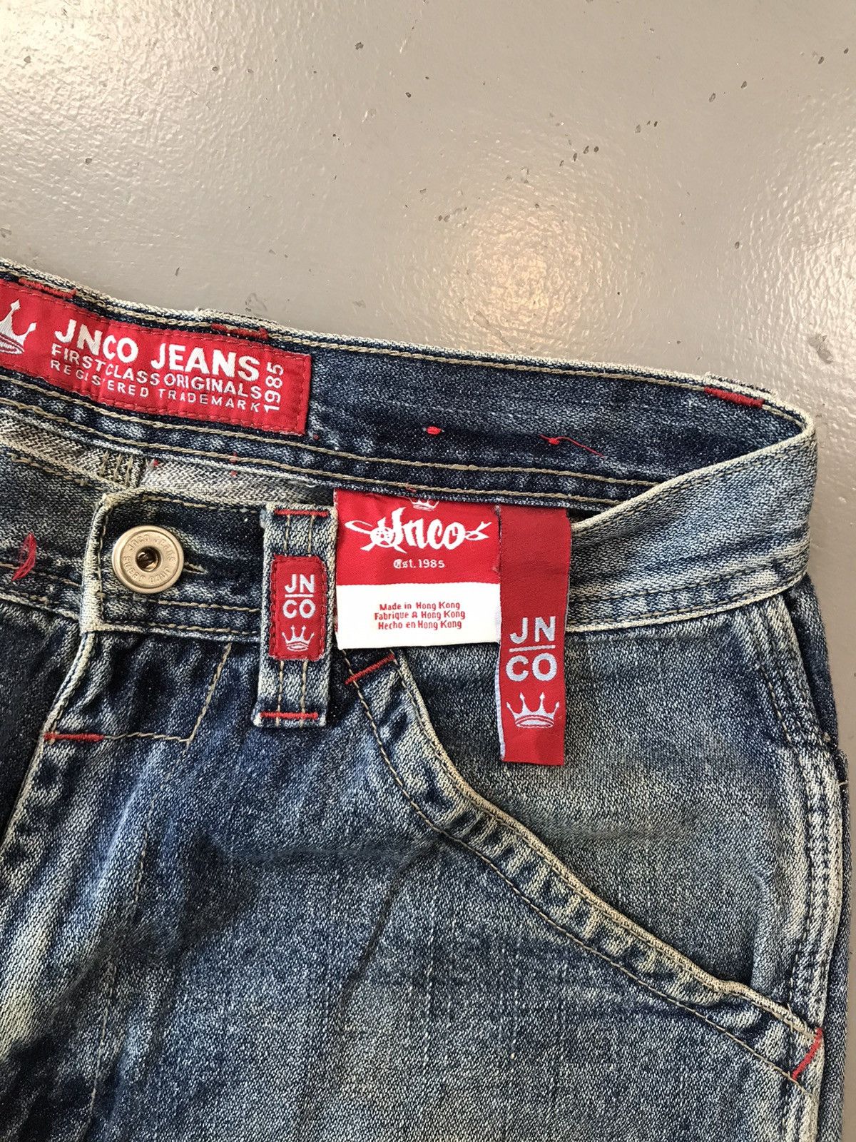 JNCO × Southpole Vintage Jnco crown 👑 embroidered carpenter short Size US 29 - 5 Thumbnail