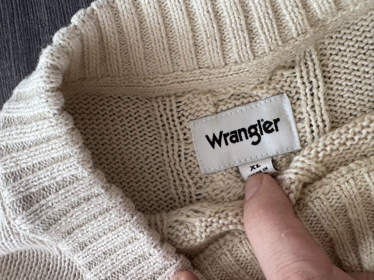 Wrangler Y2K Vintage Avantgarde Wrangler Oversized Cable Sweater Size US XL / EU 56 / 4 - 4 Thumbnail