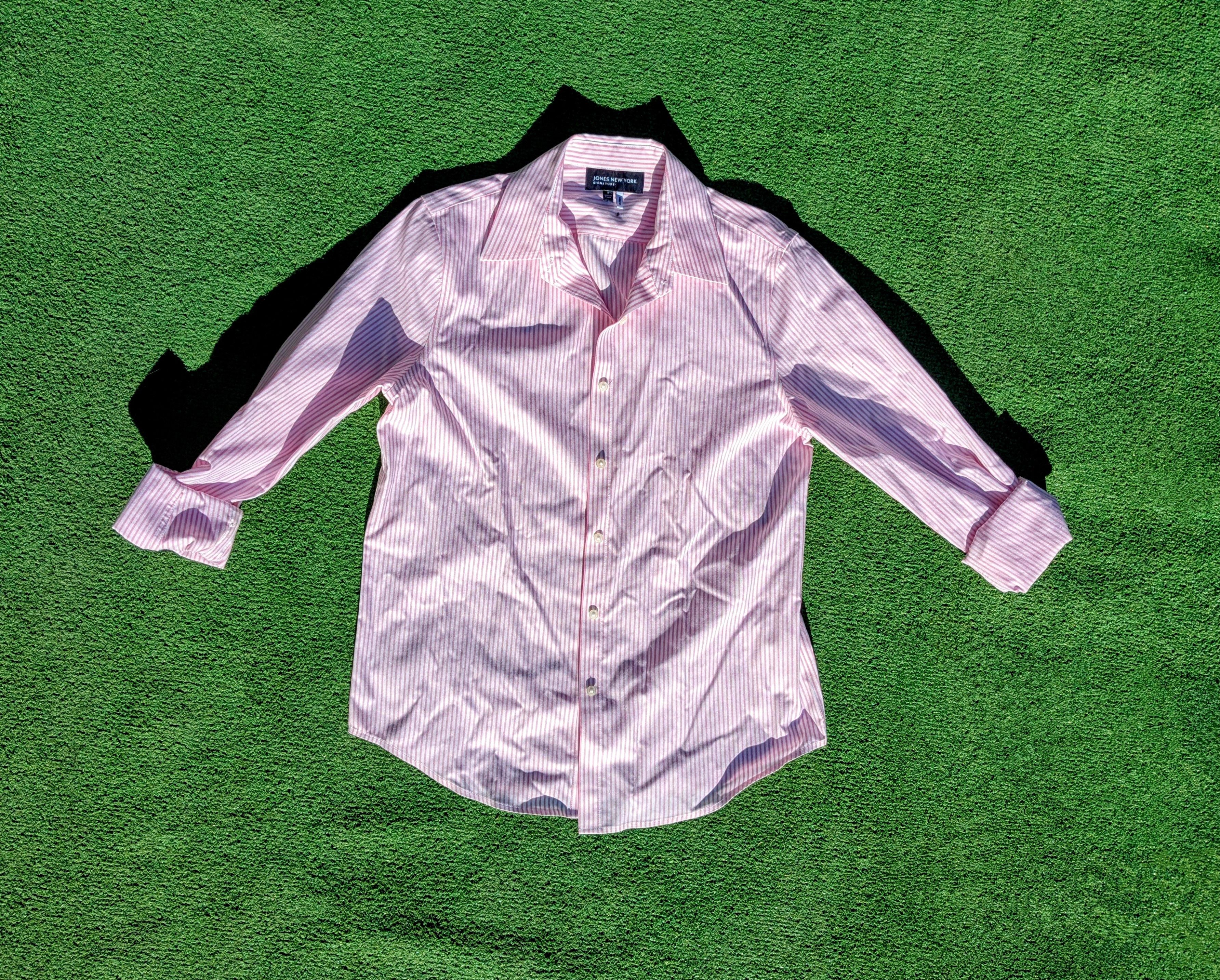 Jones New York Jones New York Signature Striped Pink Button Down Shirt Size S / US 4 / IT 40 - 6 Thumbnail