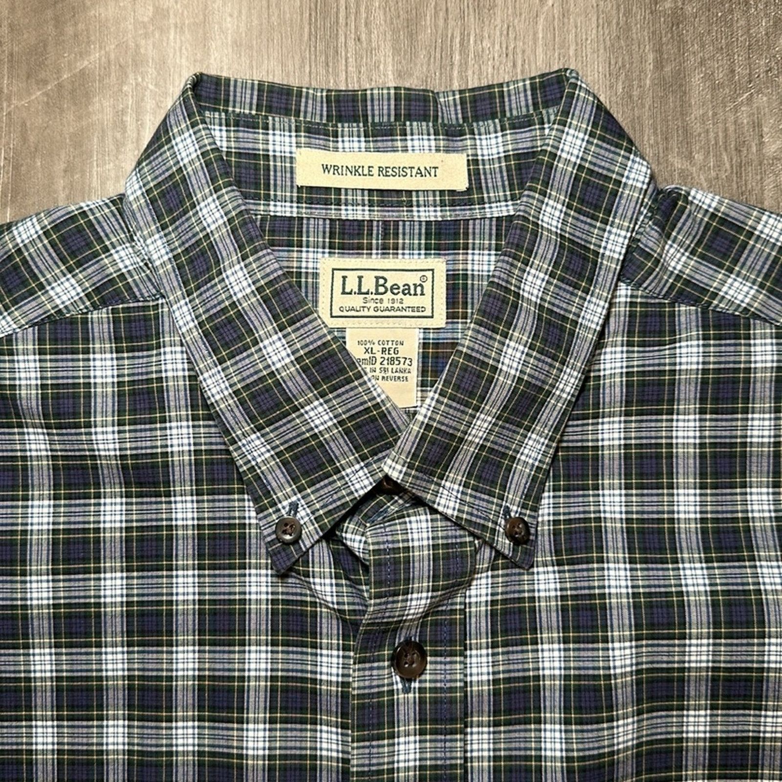 L.L. Bean L.L. Bean Wrinkle Resistant Long Sleeve - XL Regular Size US XL / EU 56 / 4 - 6 Thumbnail