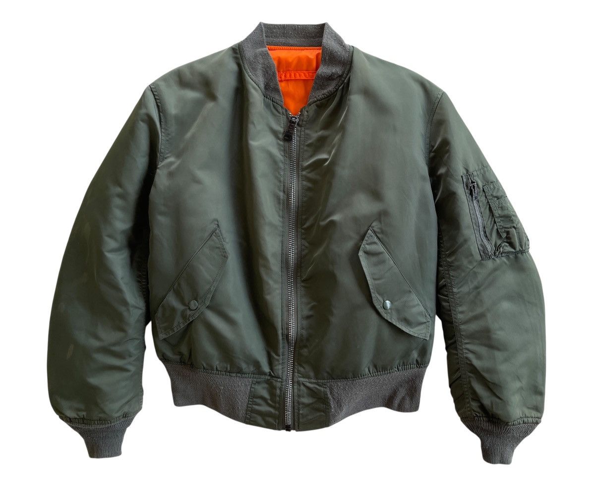 Alpha Industries Vintage Alpha Industries MA-1 Bomber Jacket Size US M / EU 48-50 / 2 - 2 Thumbnail