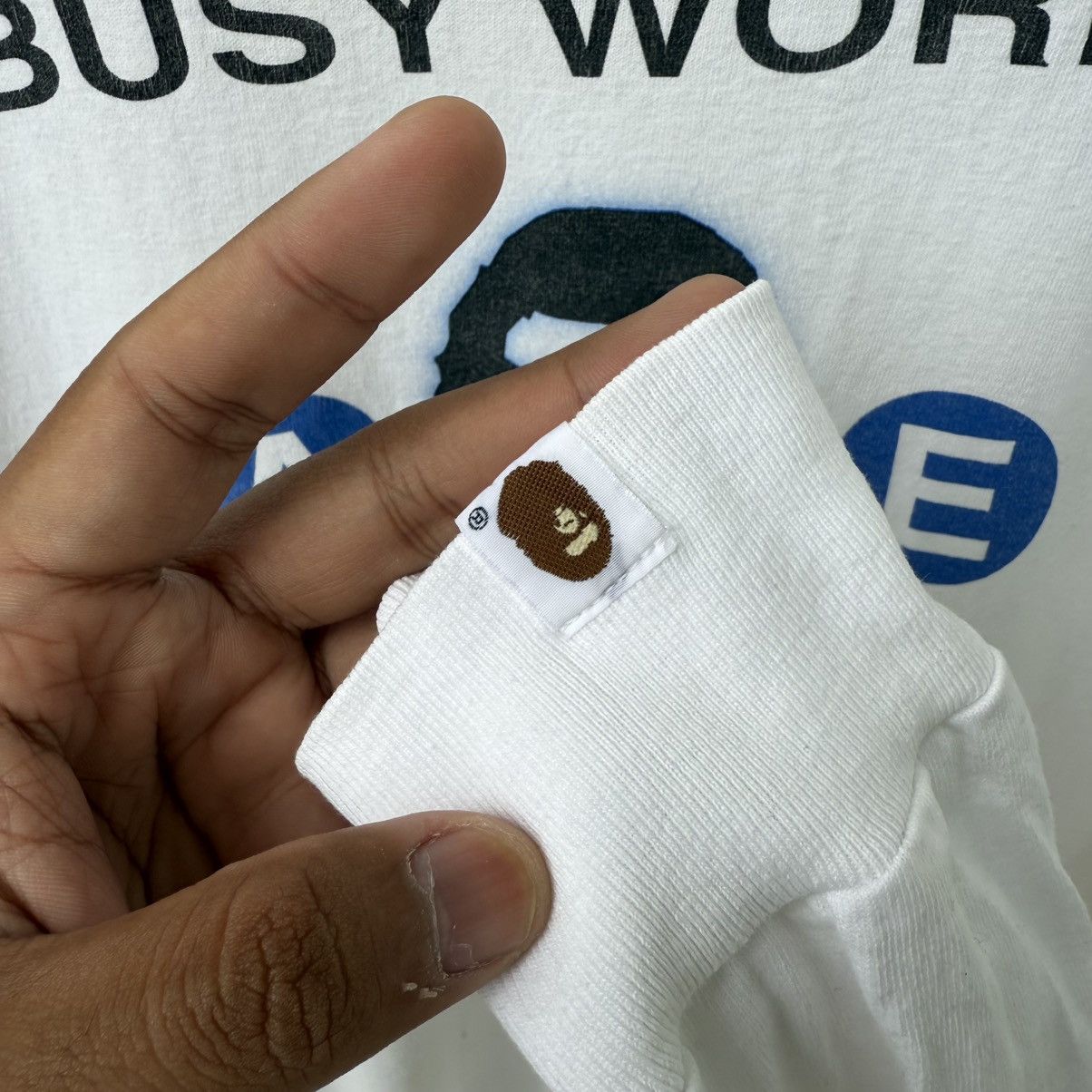Bape Vintage Bape A Bathing Ape Busy Work Longsleeve Tshirt Size US L / EU 52-54 / 3 - 5 Thumbnail