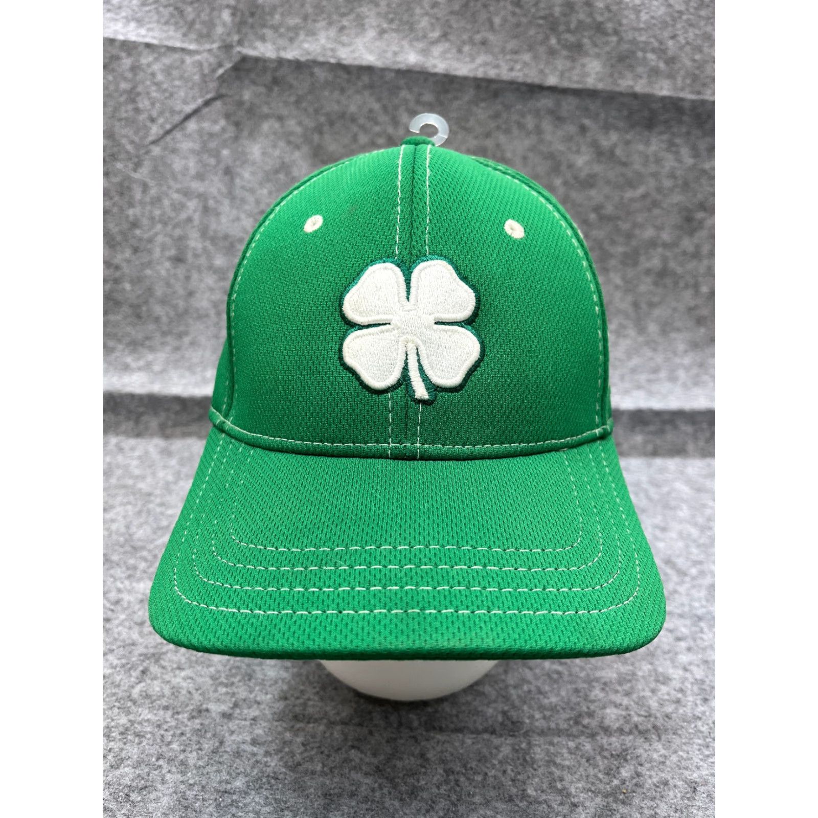 Vintage Black Clover Cap Hat Fitted Adult One Size Green Polyester Live Outdoors Lucky Size ONE SIZE - 2 Thumbnail