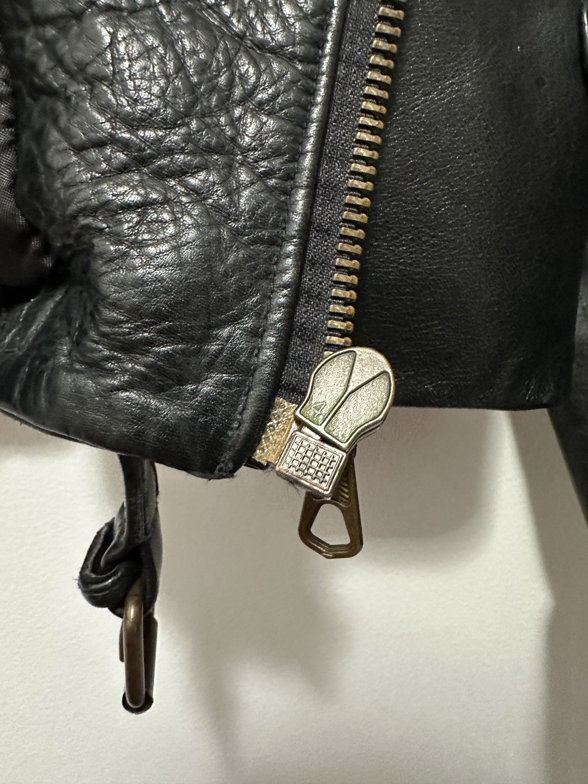 Genuine Leather × Vintage Vintage 70s Leather Biker Jacket Size US M / EU 48-50 / 2 - 12 Thumbnail