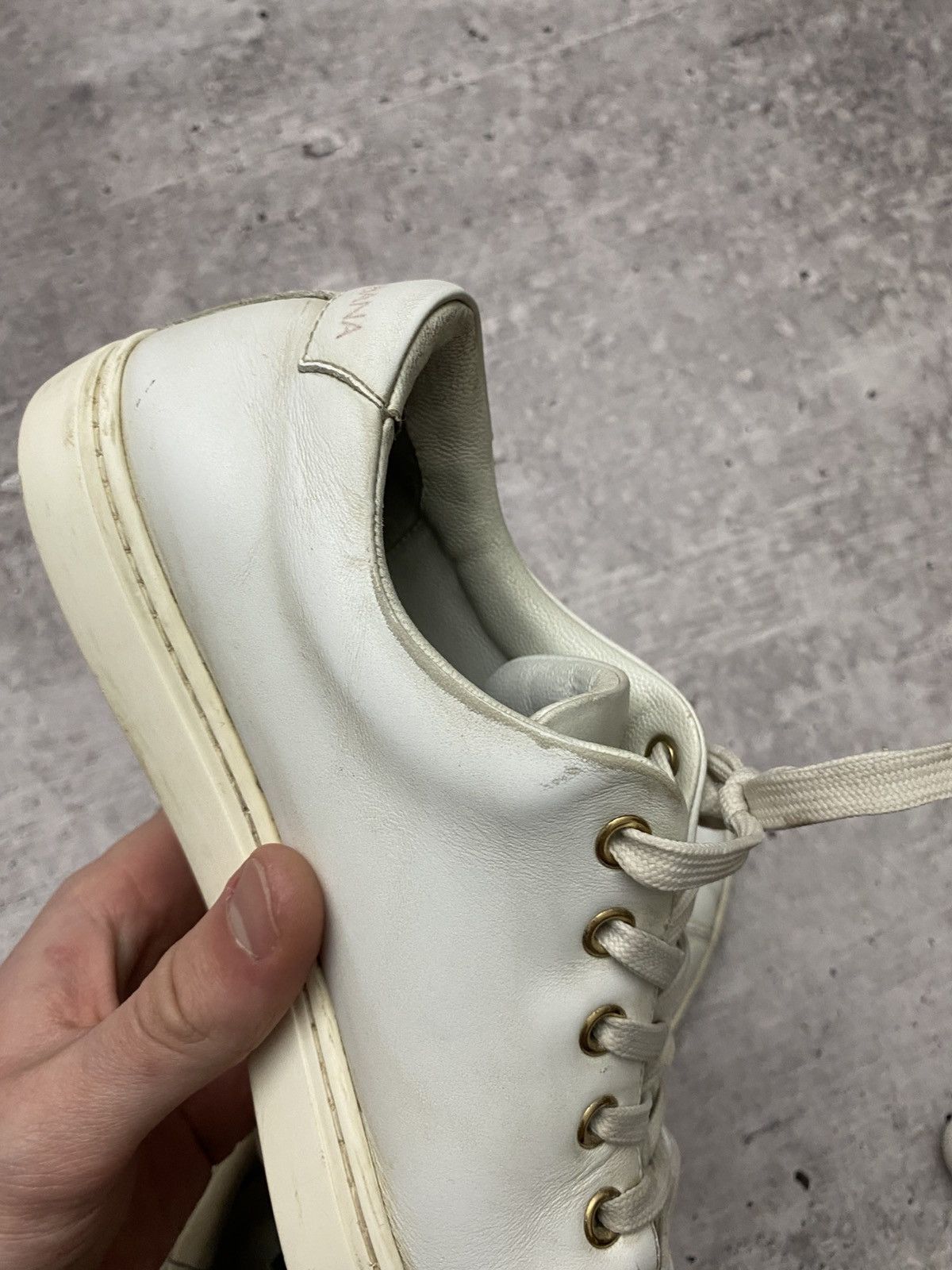 Dolce & Gabbana 🔥Dolce & Gabbana hear leather sneakers Size US 8 / IT 38 - 14 Thumbnail