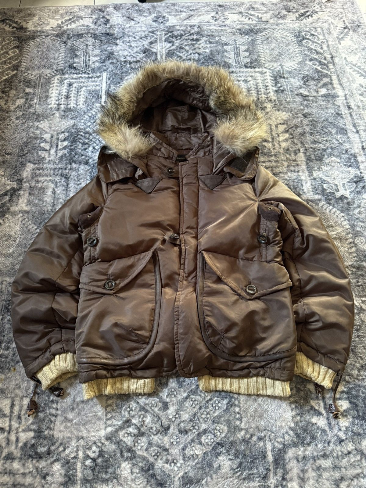 Dsquared2 FW04 Dsquared2 Raccon Fur Hood Padded Jacket Size US M / EU 48-50 / 2 - 1 Thumbnail