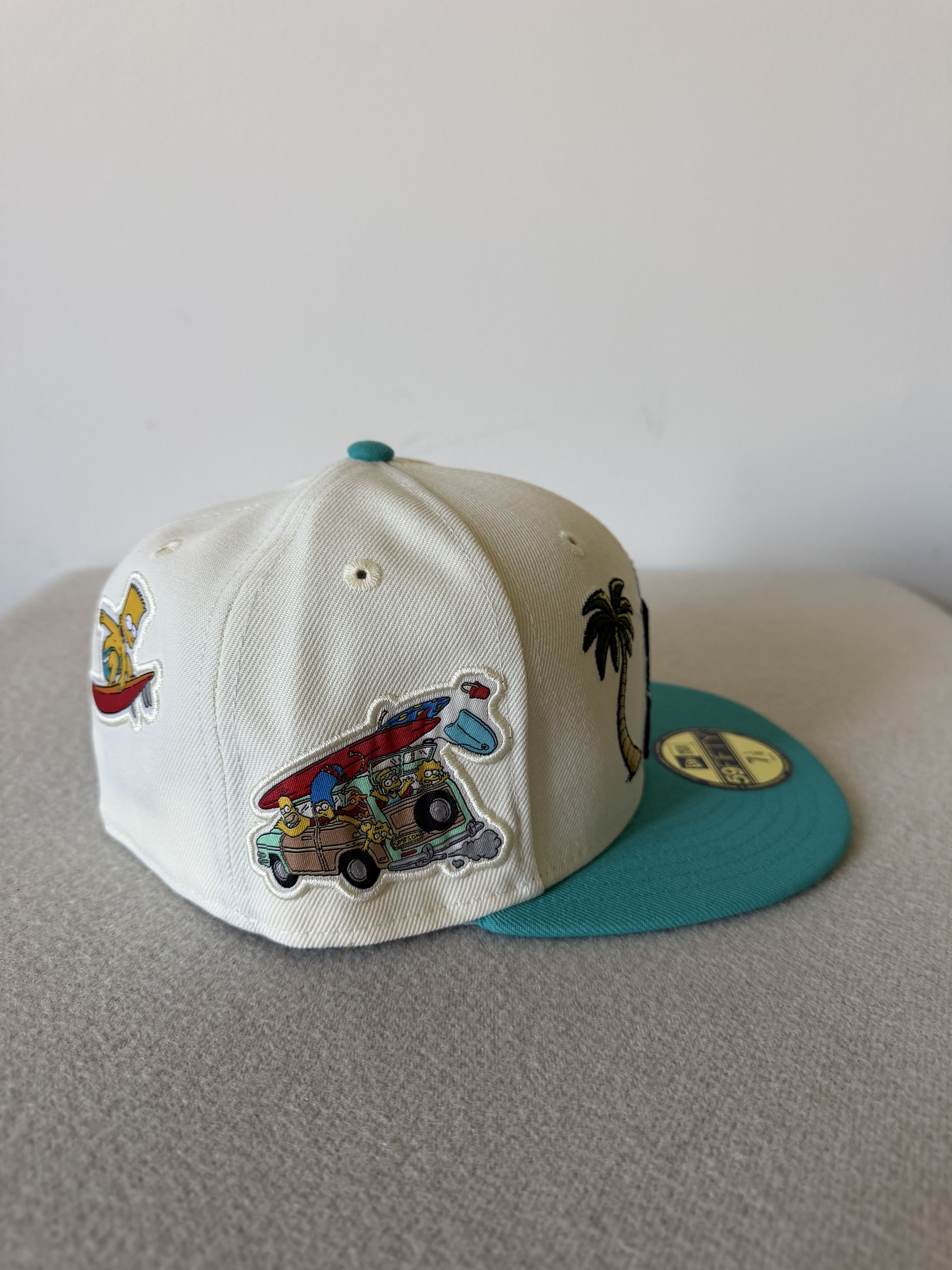New Era 7 1/8 New Era Florida Marlins Simpsons Localized 59FIFTY Hat Size ONE SIZE - 4 Thumbnail