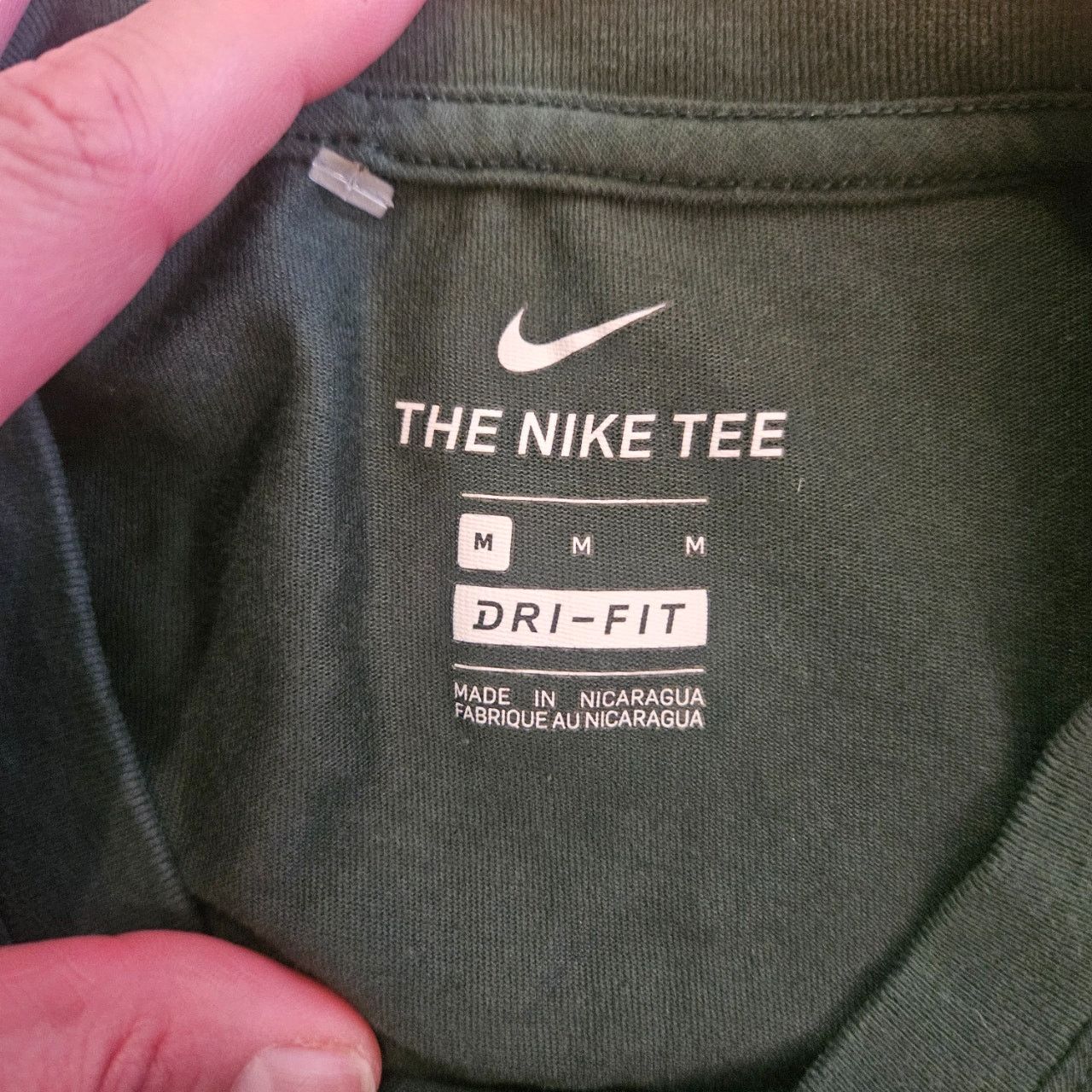 Nike Nike Men's Long Sleeve T-Shirt Spell Out Just Do It Green M Size US M / EU 48-50 / 2 - 2 Thumbnail