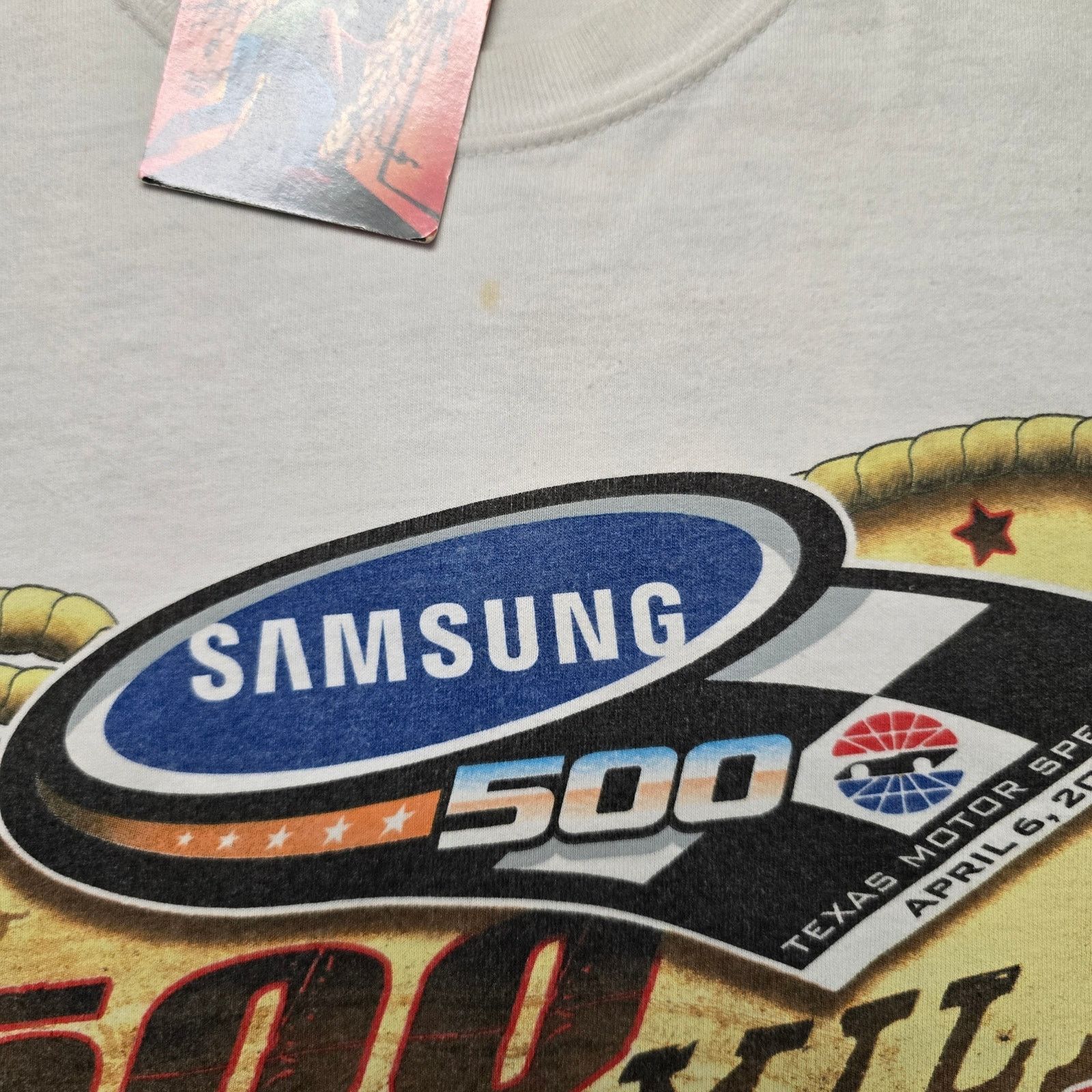 Vintage Vintage Texas Nascar Shirt Samsung 500 Mile Rodeo XL Tee Size US XL / EU 56 / 4 - 4 Thumbnail