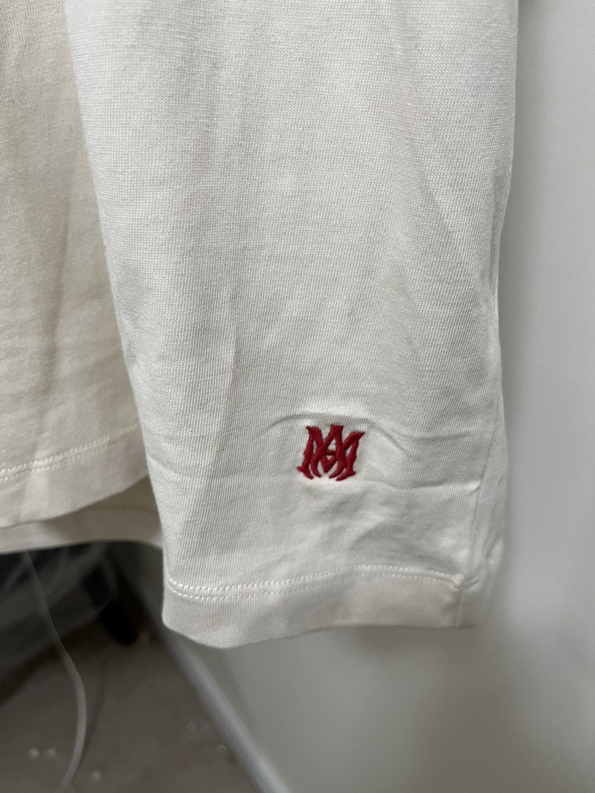 Amiri Amiri Staggered Tee Sz XXL(Cream) Size US XXL / EU 58 / 5 - 2 Thumbnail