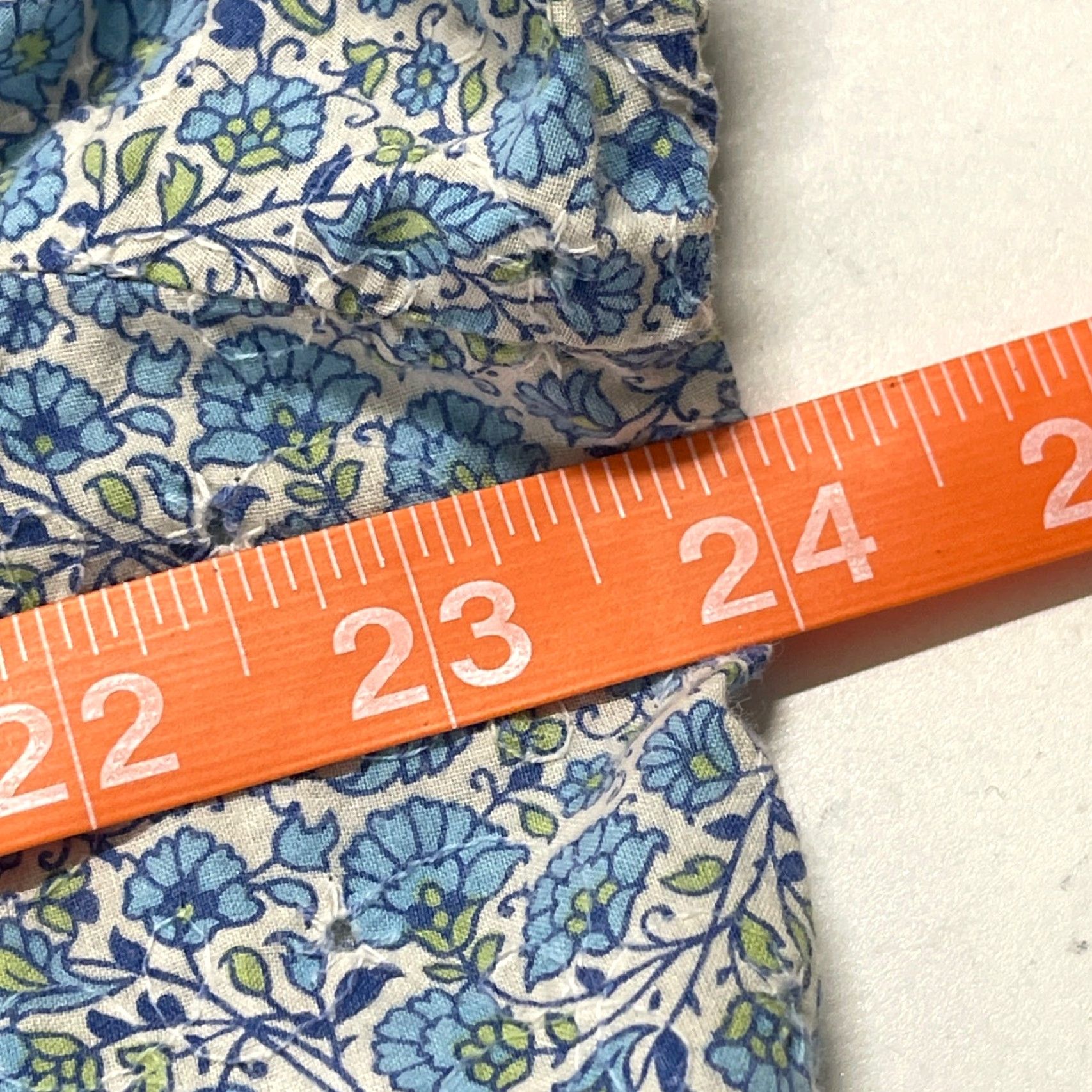 Charter Club Charter Club Button-Up Top Womens 18W Blue Floral 100% Cotton Cottagecore Shirt Casual Womens Size XXL / US 16-18 / IT 52-54 - 6 Thumbnail