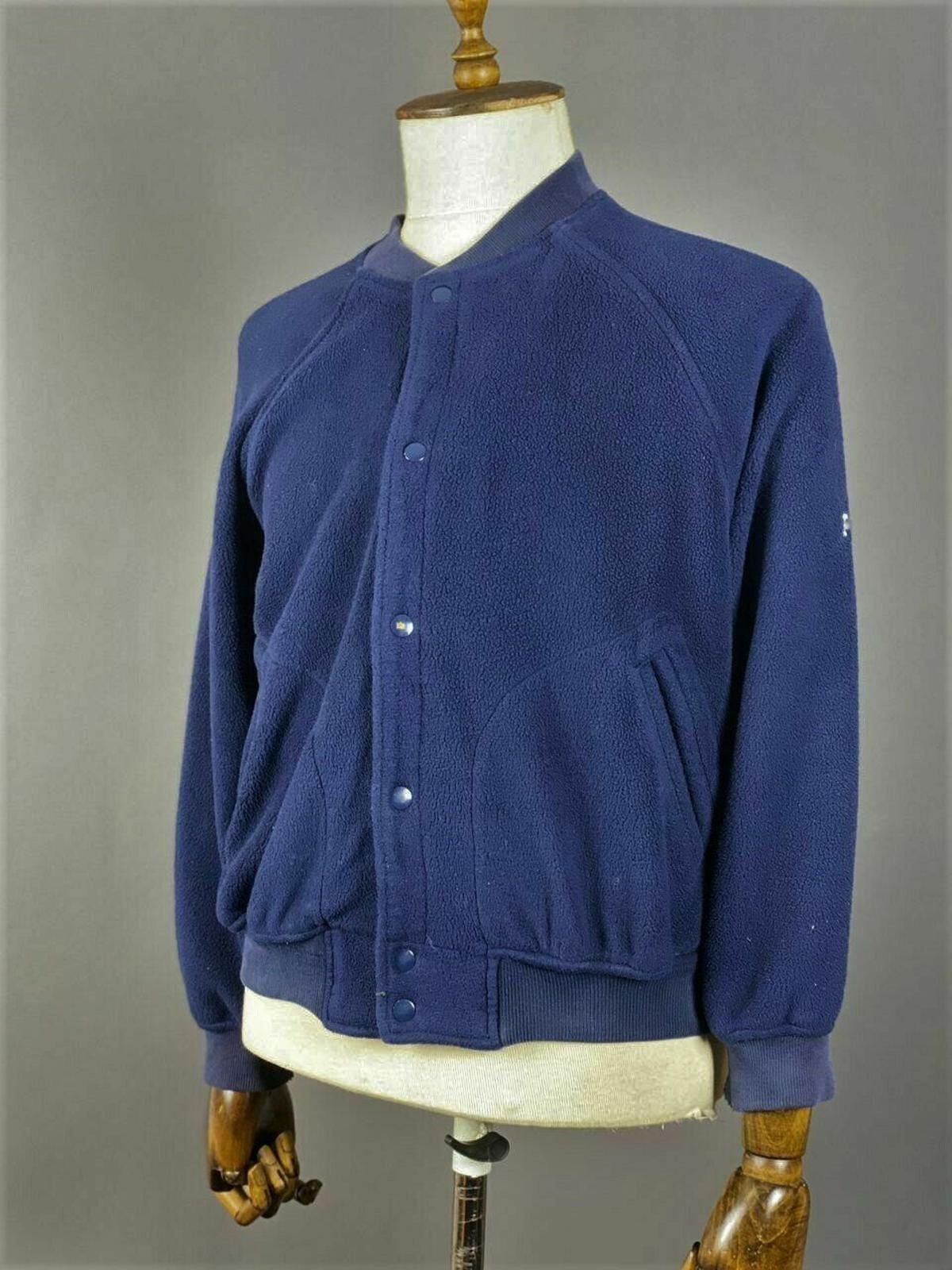 Polo Ralph Lauren Polo Ralph Lauren Blue Big Logo Snap Fleece Jacket Size S Size S / US 4 / IT 40 - 1 Thumbnail