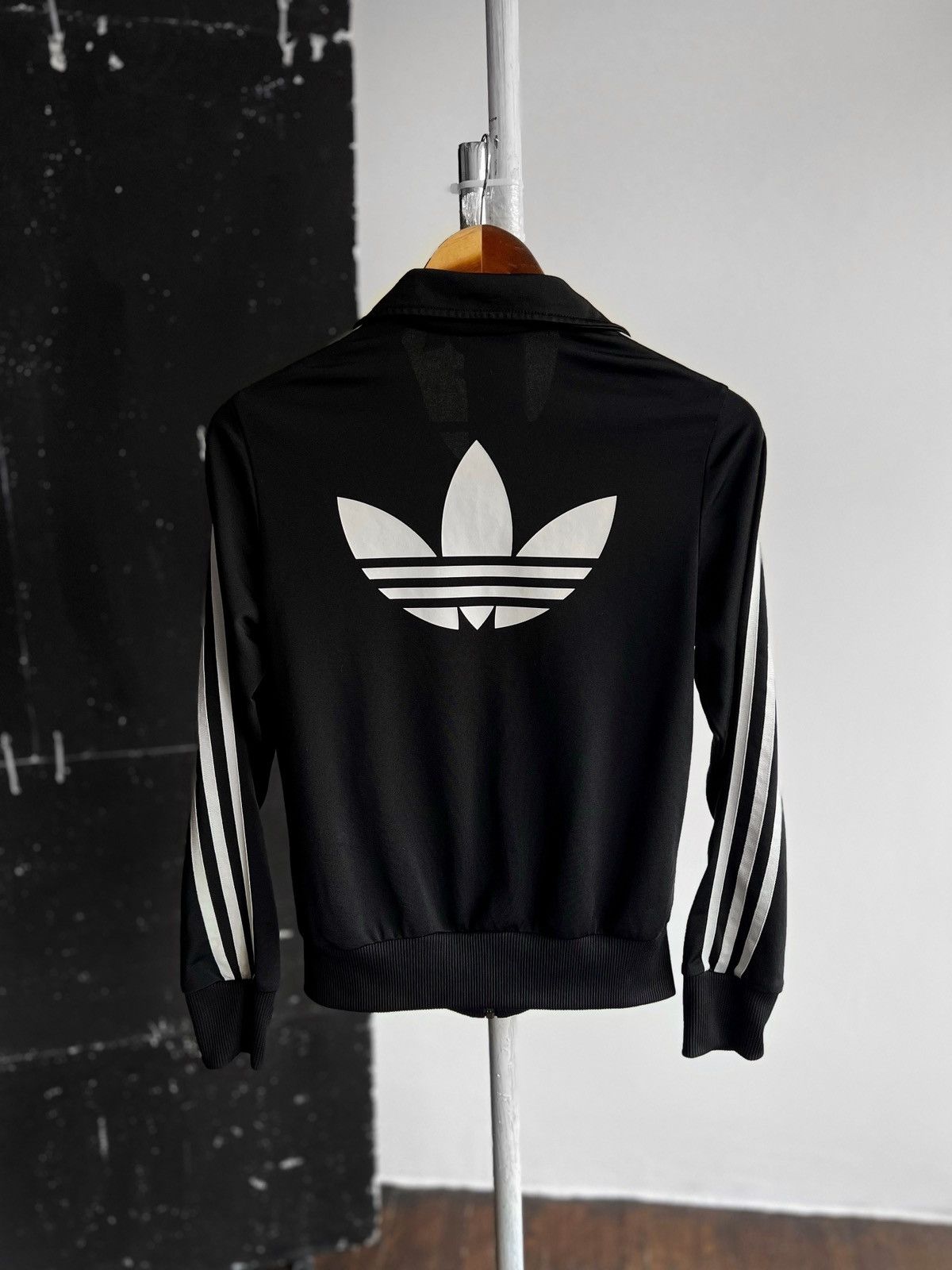 Adidas originals track jacket with sleeve stripes online