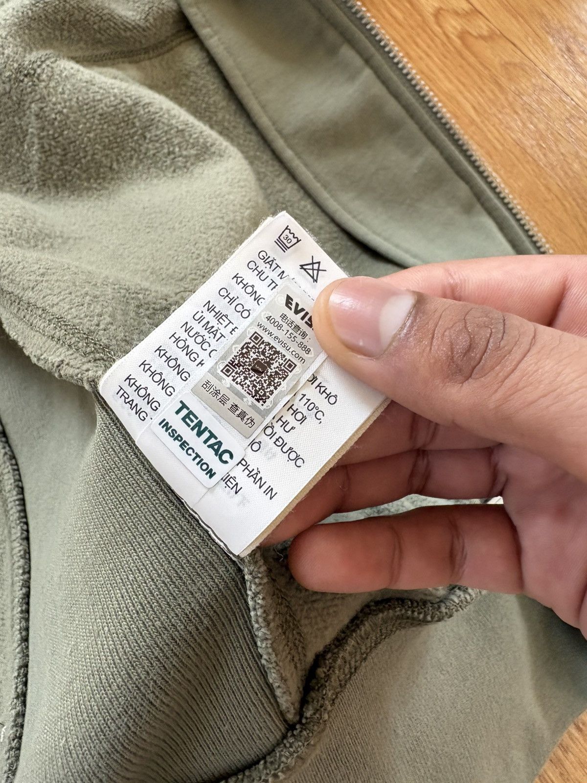 Evisu × Palace Palace Evisu Dice Full Zip Hoodie Jacket Olive Green Large Size US L / EU 52-54 / 3 - 14 Thumbnail