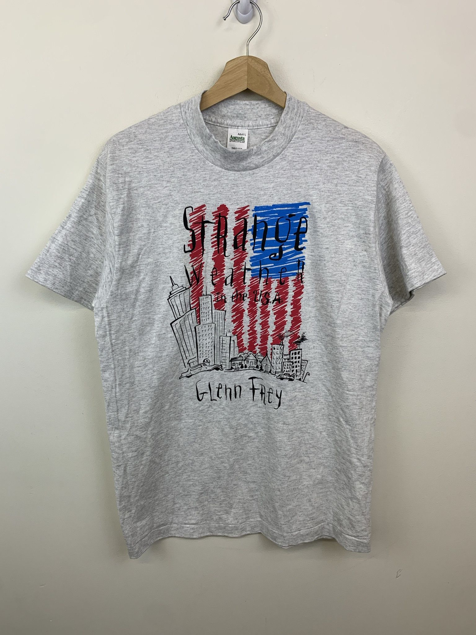 Other Vintage Glenn Frey Strange Weather In the USA Single Stitch Tour Tee Size L Size US L / EU 52-54 / 3 - 1 Thumbnail