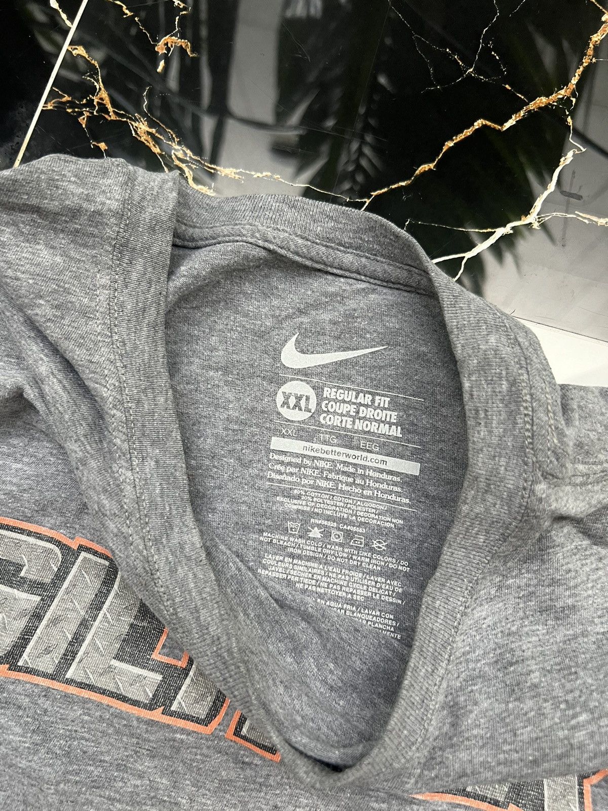 Nike × Vintage 90’s NIKE GILTNER CENTR SWOOSH Y2K RARE TEE BIG LOGO Size US XL / EU 56 / 4 - 5 Thumbnail