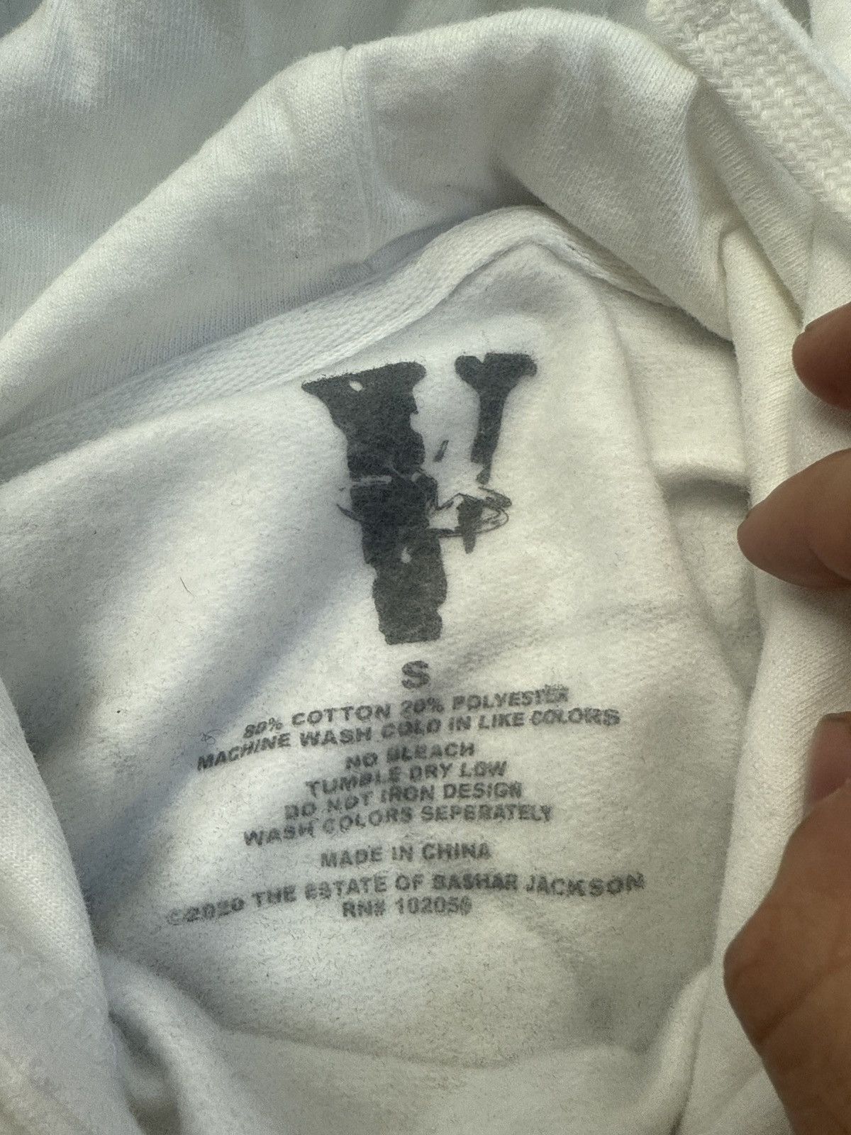 Vlone Vlone pop smoke the woo hooded sweatshirt small white Size US S / EU 44-46 / 1 - 3 Thumbnail