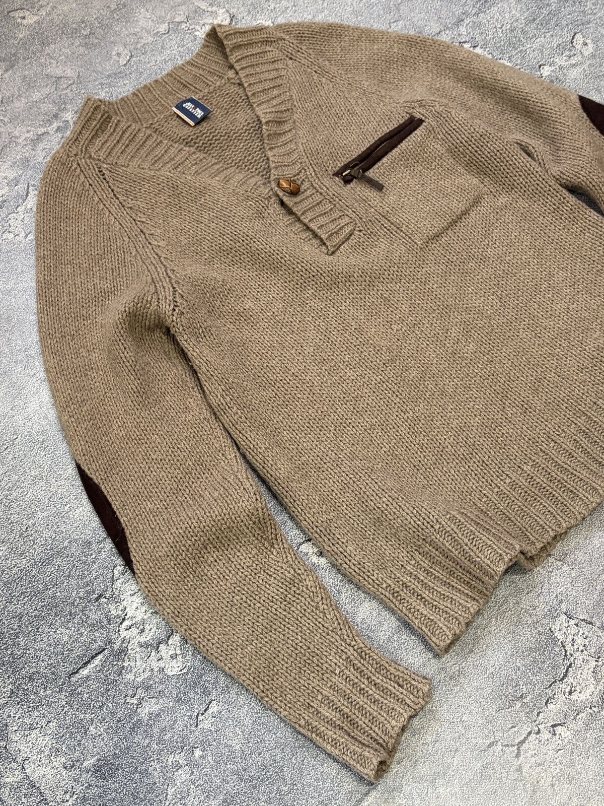 Jean Paul Gaultier Vintage Jean Paul Gaultier Elbow Patch Zip Pocket Sweater M Size US M / EU 48-50 / 2 - 8 Thumbnail