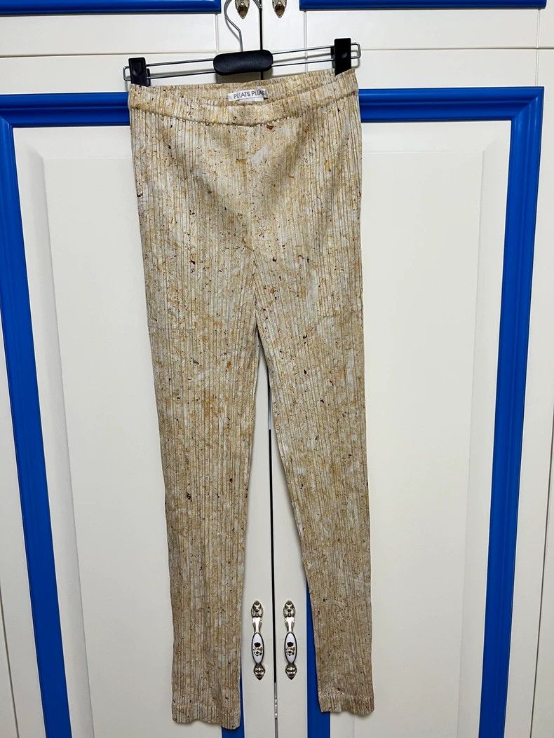 Issey Miyake Issey Miyake size:2 Marble-patterned pleated pants Size 42" / US 20 - 2 Thumbnail