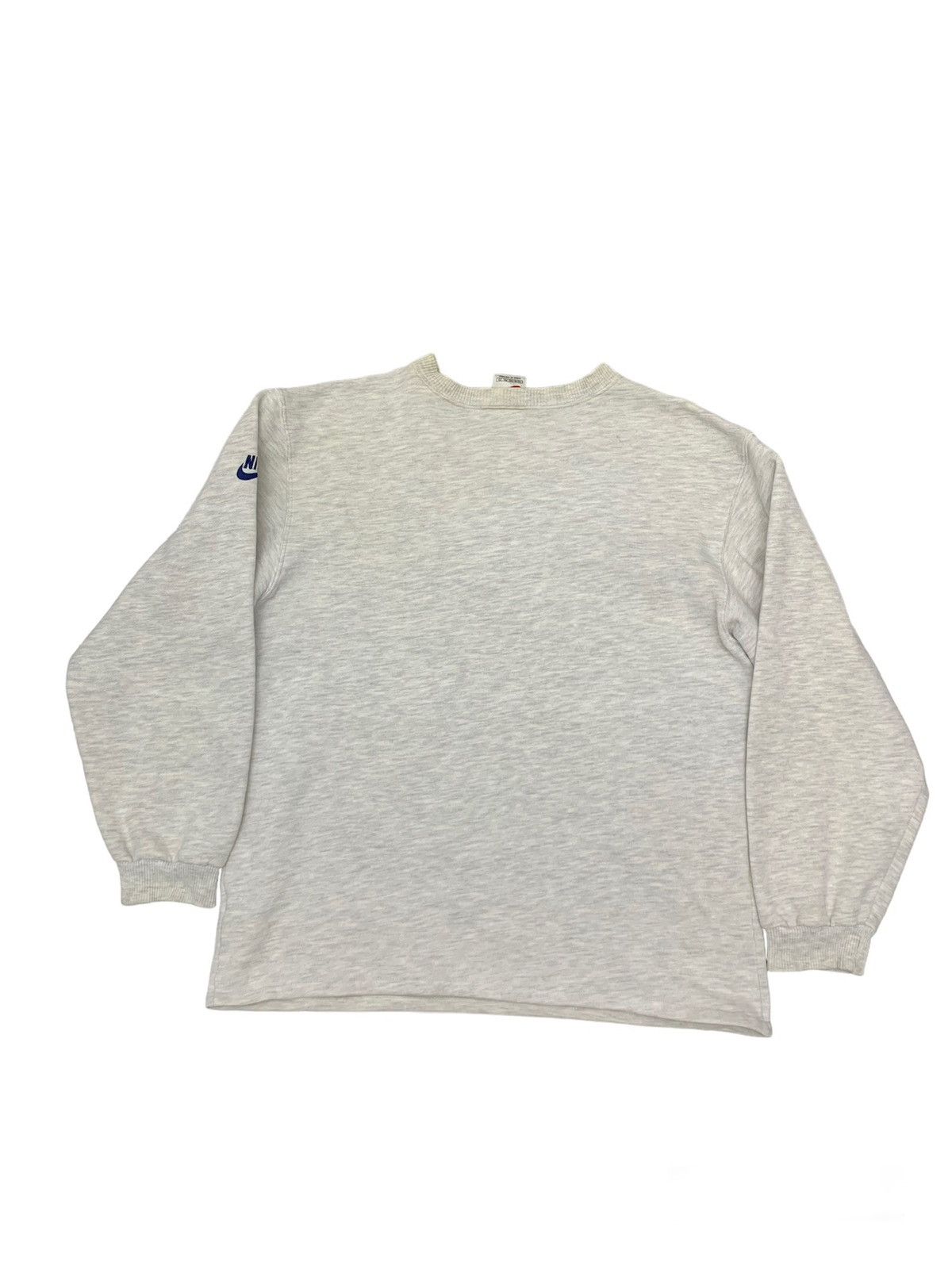 Nike Vintage 90s Nike Swoosh Big Logo Embroided Sweatshirt Size US M / EU 48-50 / 2 - 2 Thumbnail