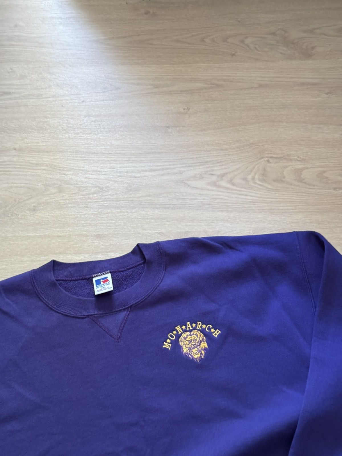 Russell Athletic Vintage 90’s Russell Athletic Monarch USA Baggy Sweatshirt Size US XXL / EU 58 / 5 - 2 Thumbnail