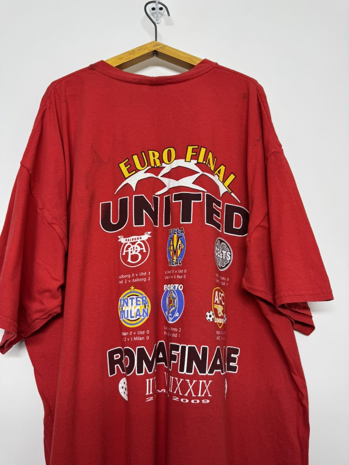 Gildan 2008 Euro Cup Final Roma United Inter Barcelona T Shirt Size US XXL / EU 58 / 5 - 7 Thumbnail