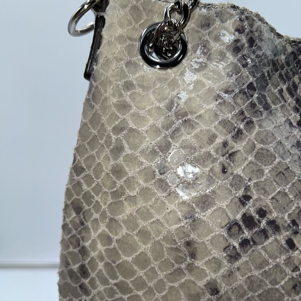 Michael Kors MICHAEL KORS Chain Python Leather JET SET Tote Hobo Convertible Shoulder Bag WITH UNBRANDED CHAIN Size ONE SIZE - 4 Thumbnail