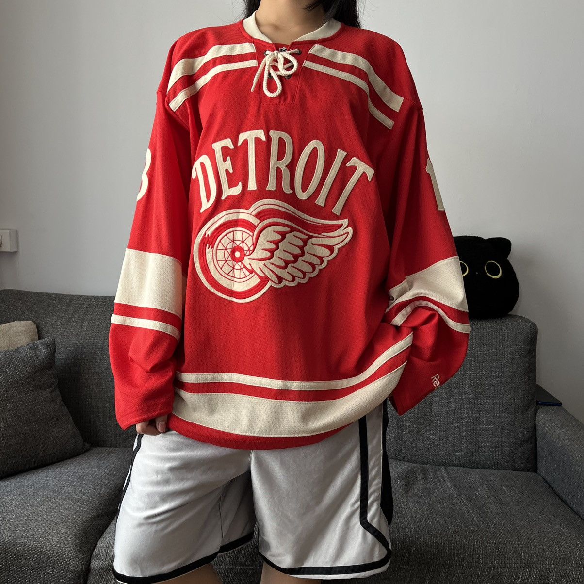 NHL × Reebok Reebok Detroit Redwings #13 Pavel Datsyuk Jersey ☄️ Size US L / EU 52-54 / 3 - 2 Thumbnail