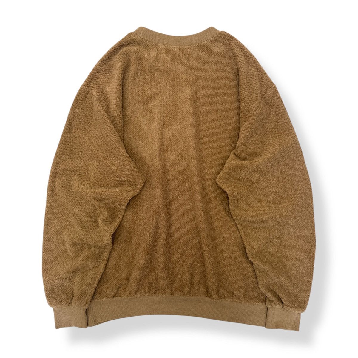 Hang Ten 🔥 80's Hang Ten Surf Brown Roundneck Velour Sweatshirt - L Size US S / EU 44-46 / 1 - 11 Thumbnail