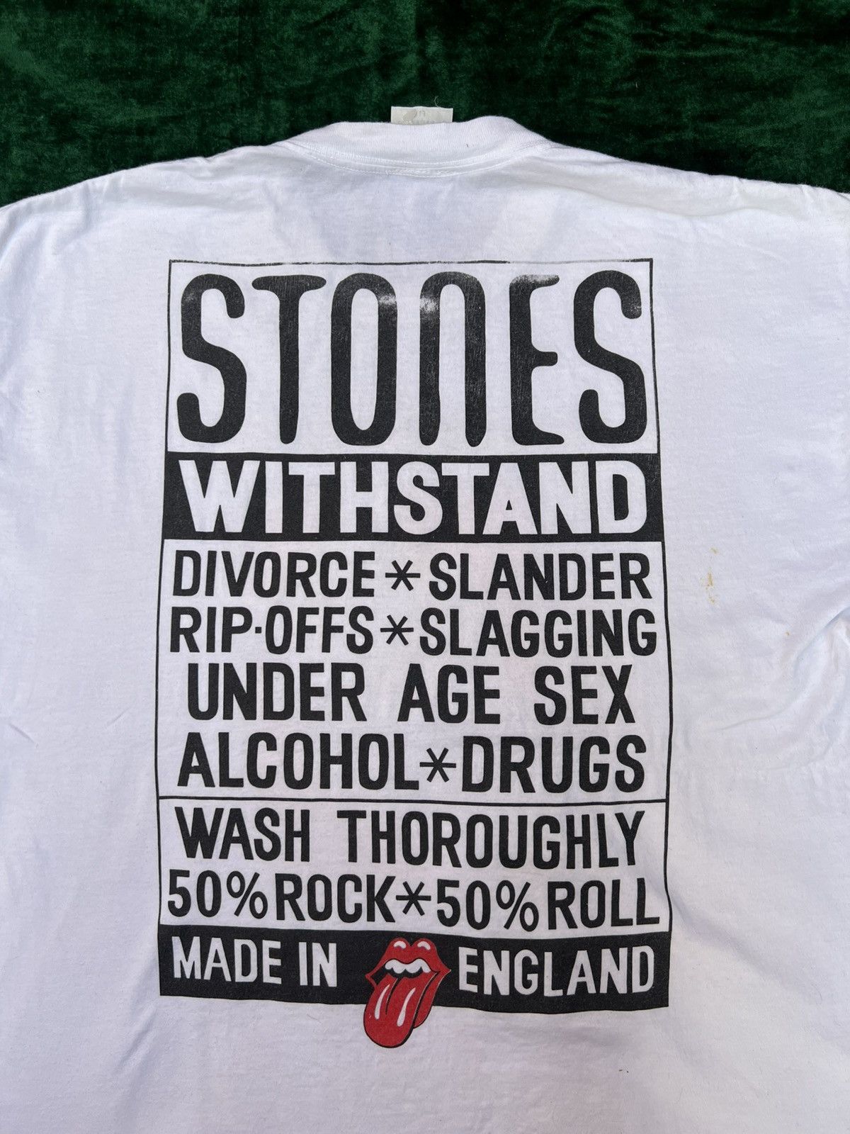 Vintage Rolling stones tshirt vintage single seam Size US XL / EU 56 / 4 - 4 Thumbnail
